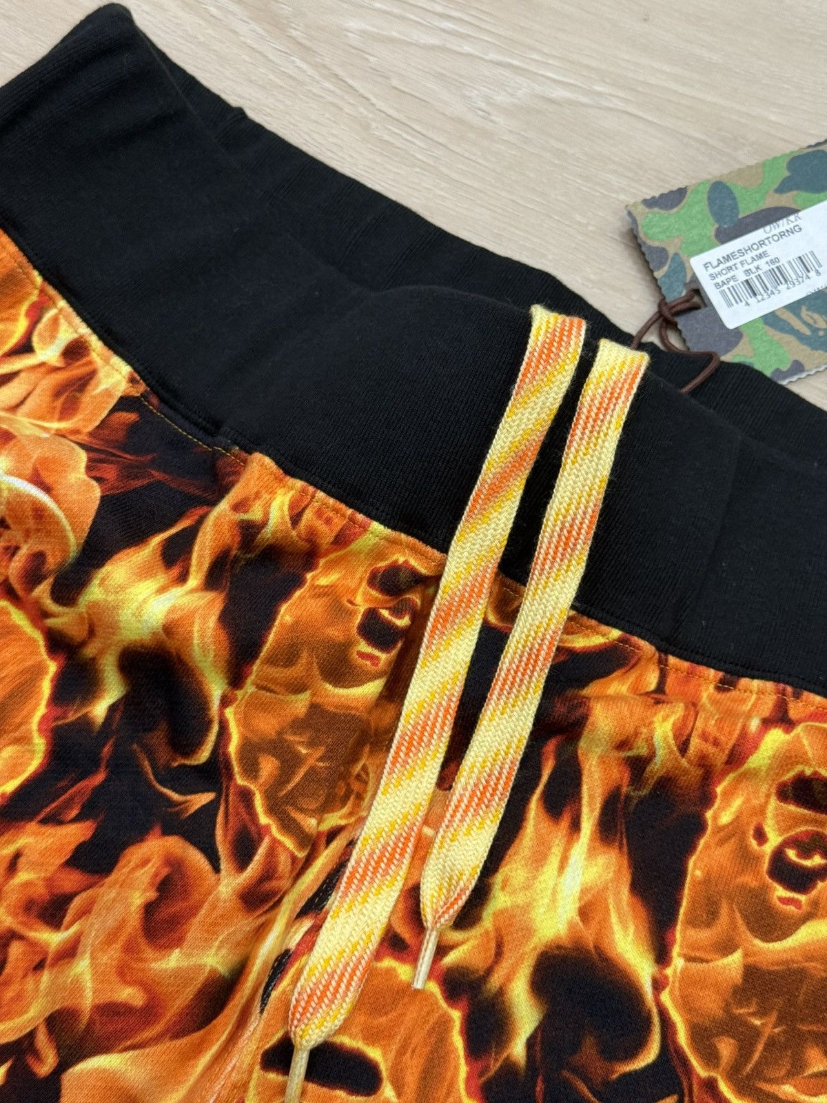 Bape Bape Flame Logo Shorts Size US 34 / EU 50 - 10 Thumbnail