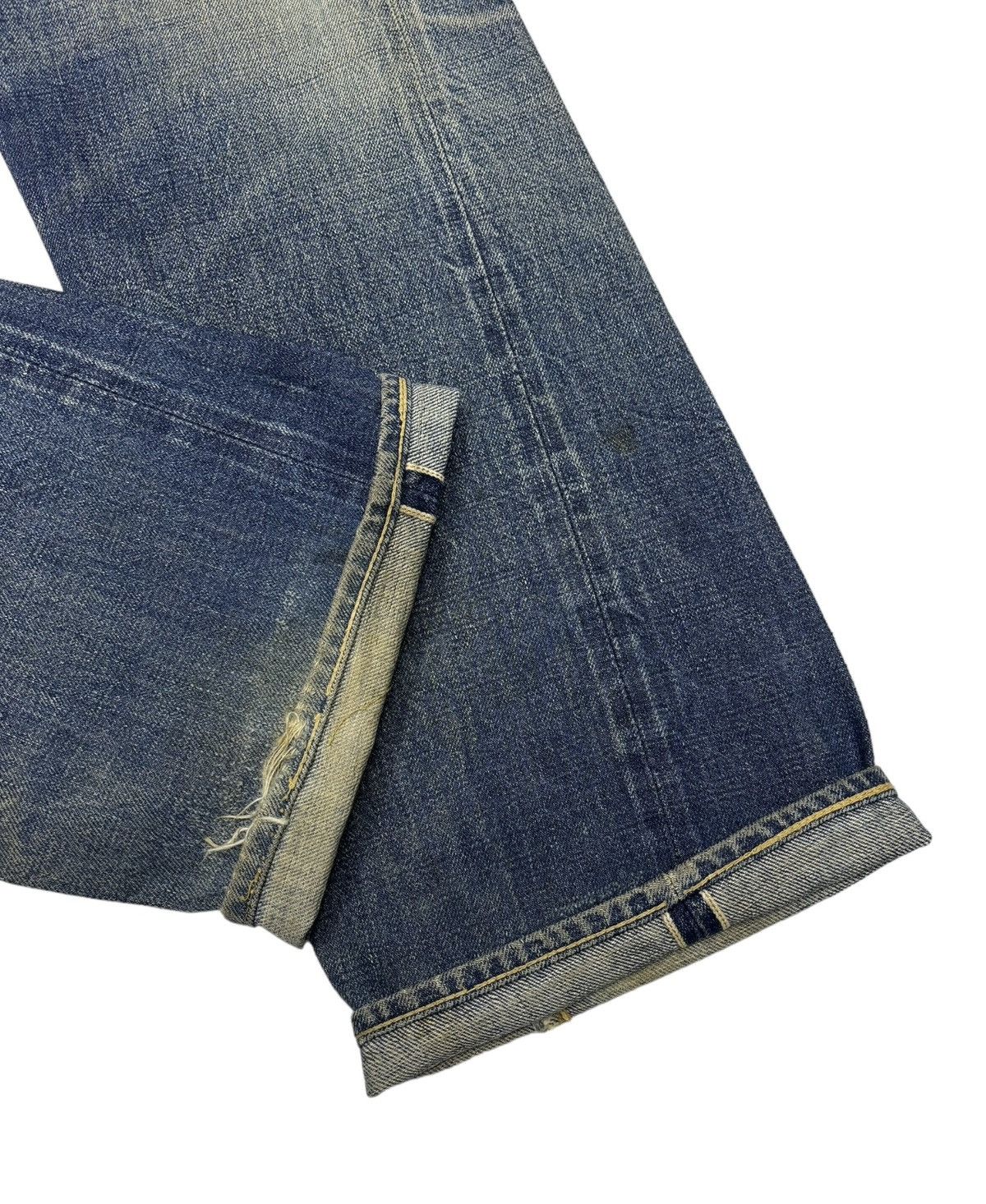 Denime VINTAGE DENIME REDLINE SELVEDGE DISTRESSED DENIM JEANS Size US 30 / EU 46 - 7 Thumbnail