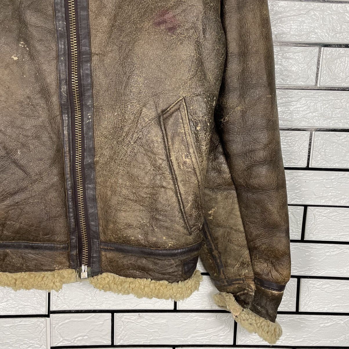 Japanese Brand Vintage US Force Sheepskin Shearling B3 Bomber Jacket Size US M / EU 48-50 / 2 - 4 Thumbnail