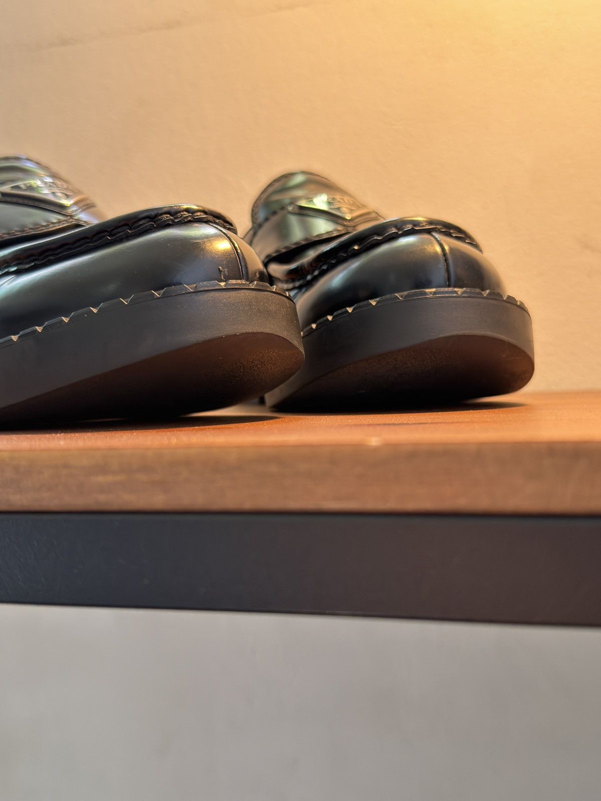 Prada Chocolate brushed leather loafers (Defective) Size US 5 / EU 37 - 6 Thumbnail