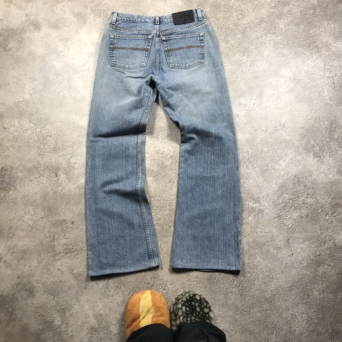Vintage Vintage 90s Distressed Baggy Jeans Y2K Grunge Skate Logo 28 Size 28" / US 6 / IT 42 - 4 Thumbnail