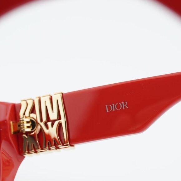 Dior Dior MISSDIOR S1F 35A0 Sunglasses Red Square Frame Size ONE SIZE - 4 Thumbnail