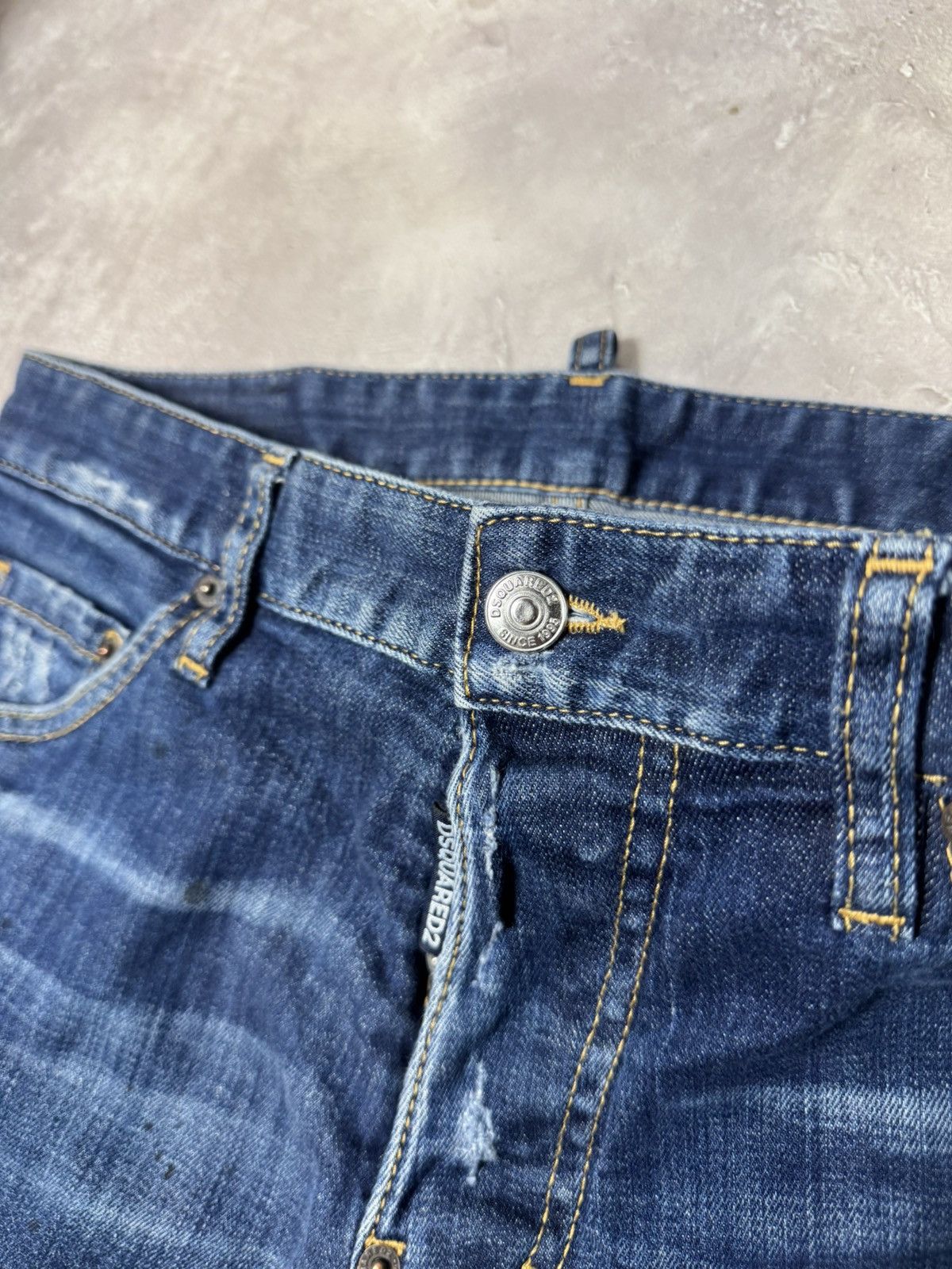 Dsquared2 Dsquared2 Distressed Style Men's Skini Jeans Size US 31 - 12 Thumbnail