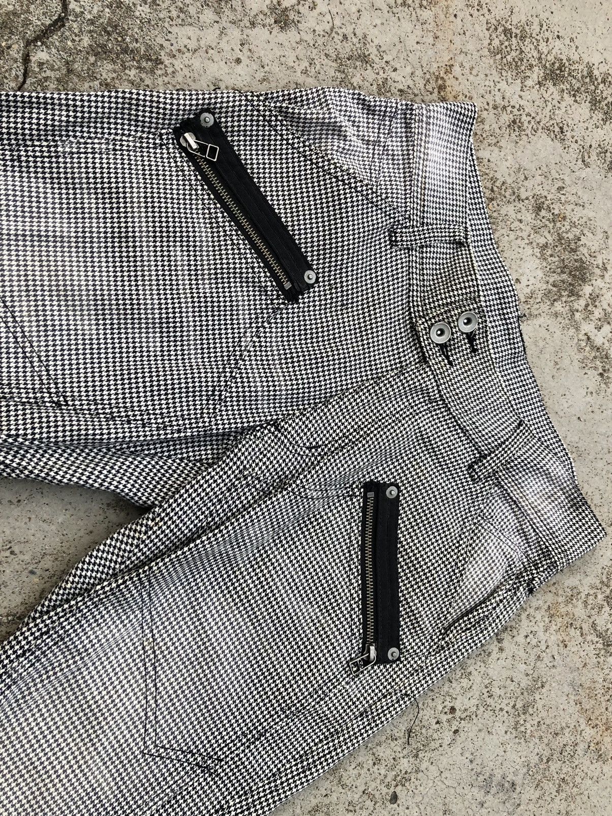 Michel Klein × Seditionaries FLARED⚡️DOUBLE KNEE PLAID ZIPPER PUNK STYLE PANT Size US 31 - 2 Thumbnail