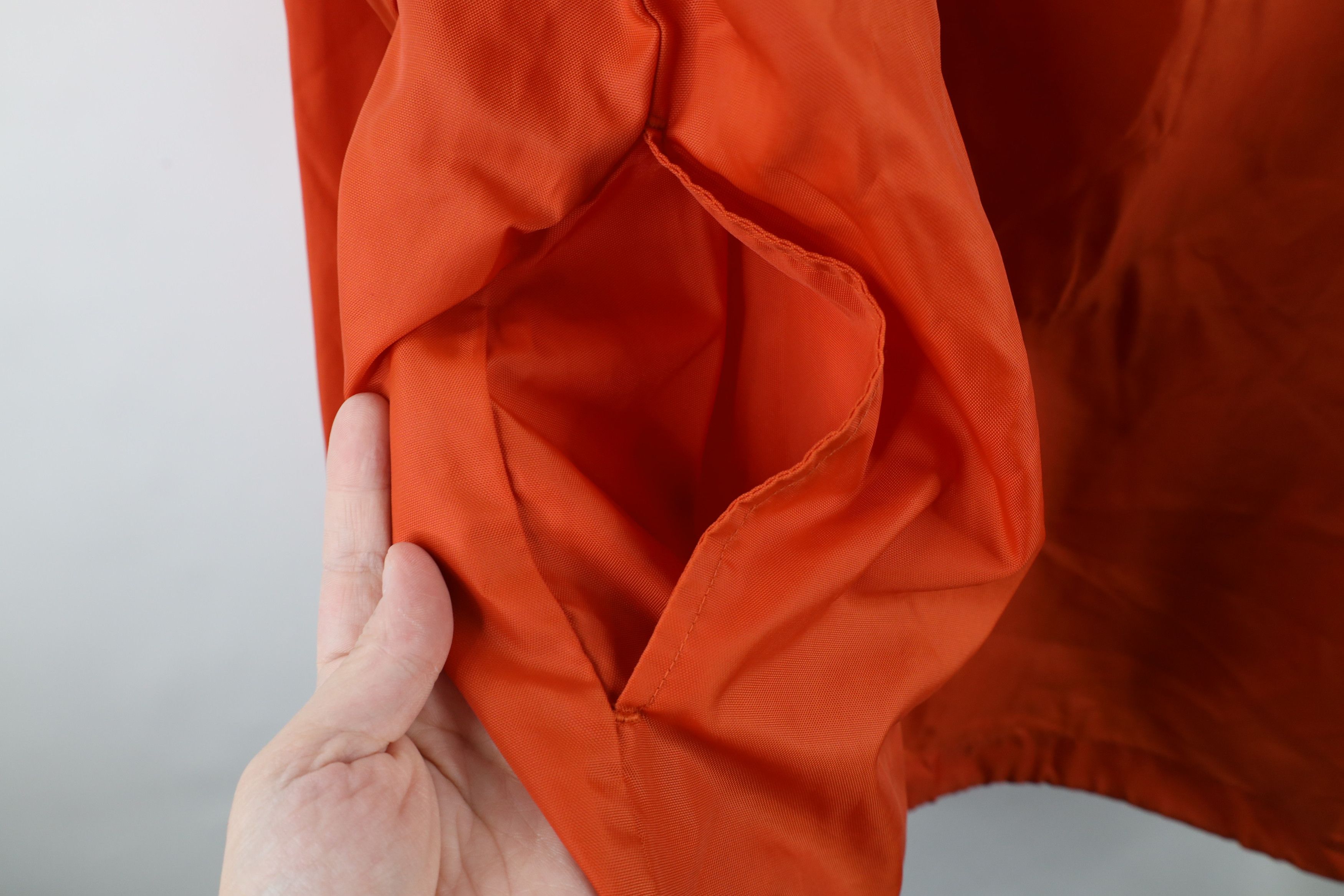 Vintage Vintage 90s Streetwear Packable Anorak Jacket Orange Nylon Size US XL / EU 56 / 4 - 6 Thumbnail