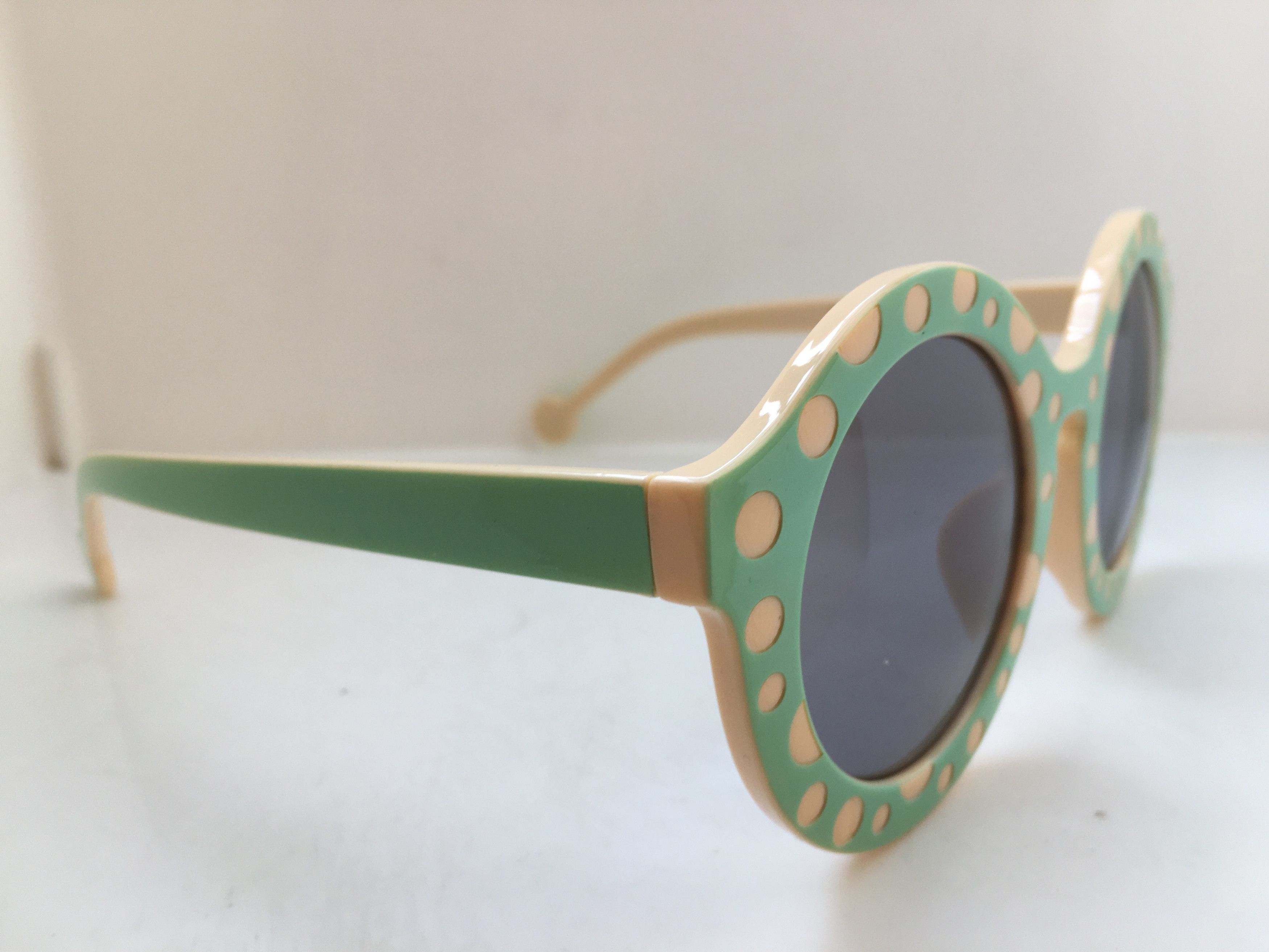 Vintage Vintage OP ART PIN UP GIRL Round Sunglasses Frame Size ONE SIZE - 2 Thumbnail