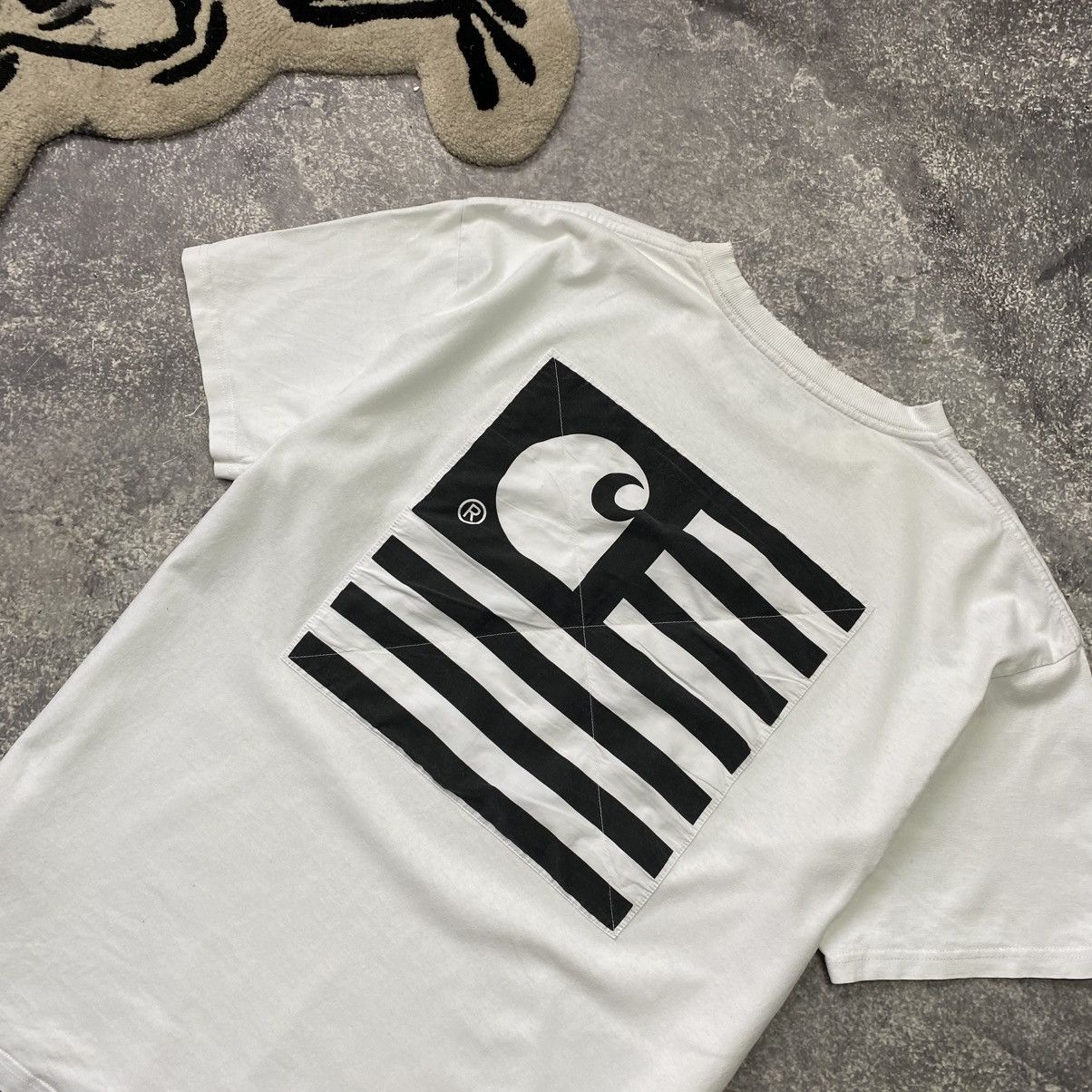Carhartt Wip × Vintage Vintage Carhartt WIP Big Box Logo Distressed style tee Size US L / EU 52-54 / 3 - 2 Thumbnail
