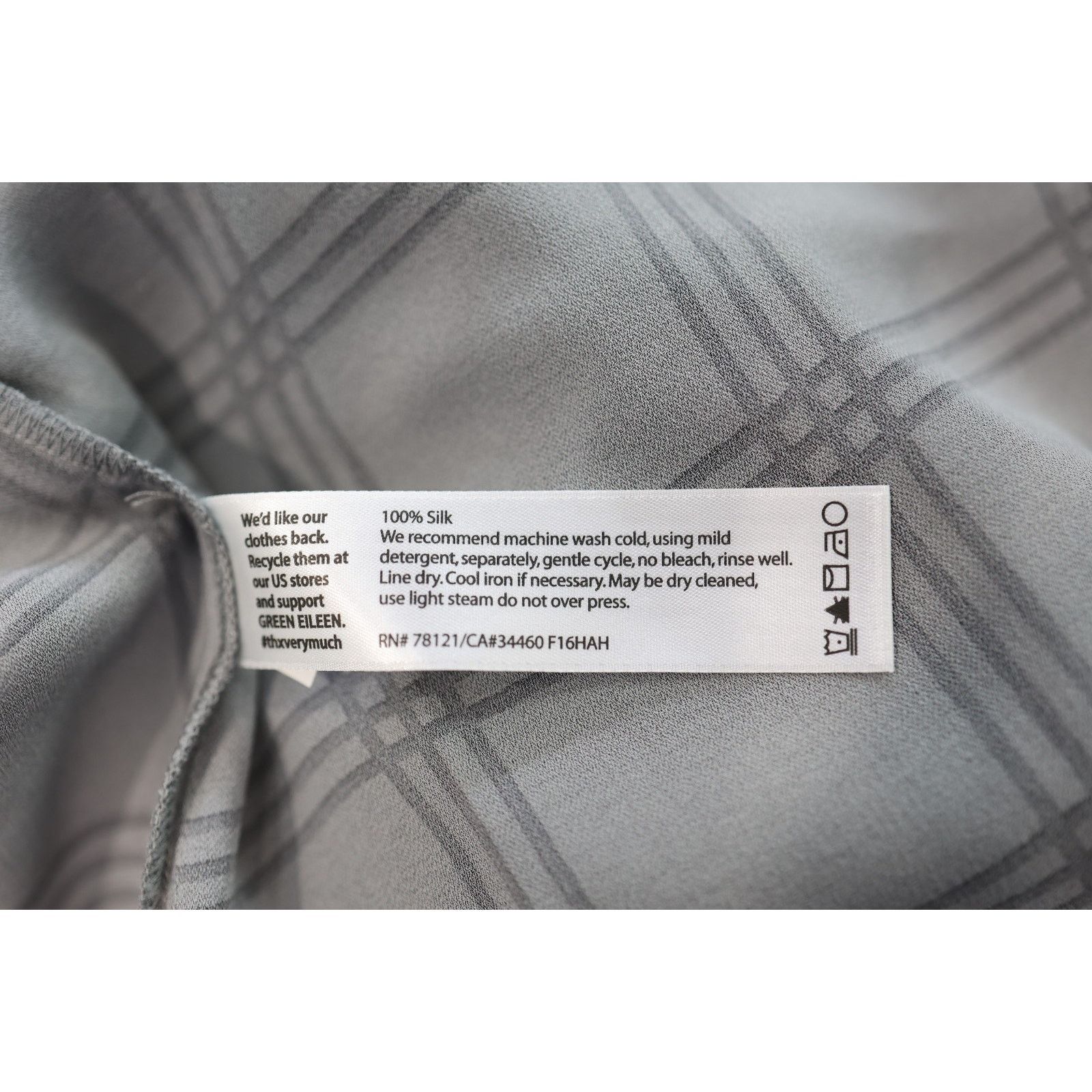 Eileen Fisher NWoT EILEEN FISHER Plaid Silk Oversized Shirt Dress Size M Size M / US 6-8 / IT 42-44 - 6 Thumbnail