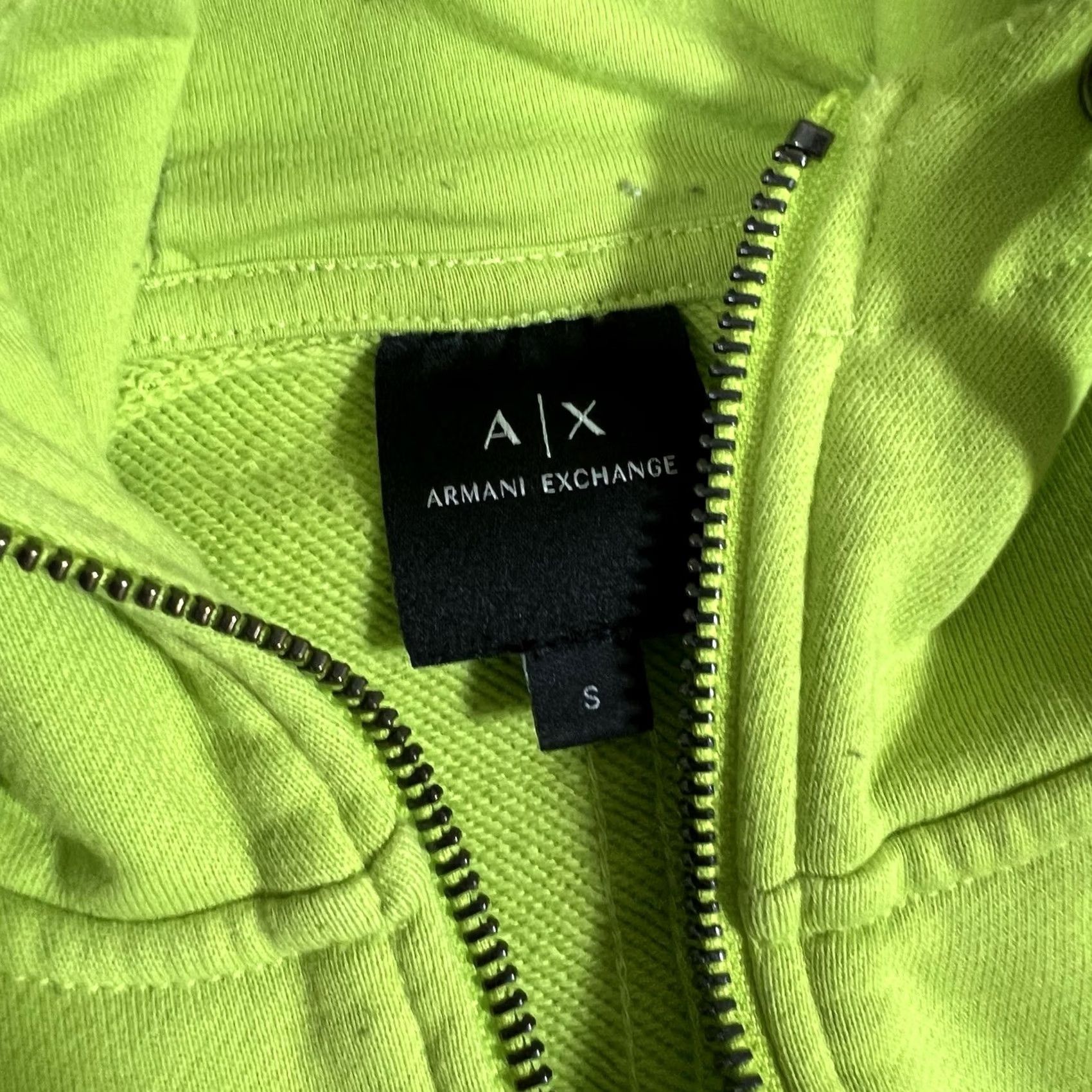 Armani Exchange Armani Exchange Hoodie Mens Small Neon Green Full Zip Track Jacket Mens S Green Full Zip Hoodie] Size US S / EU 44-46 / 1 - 5 Thumbnail