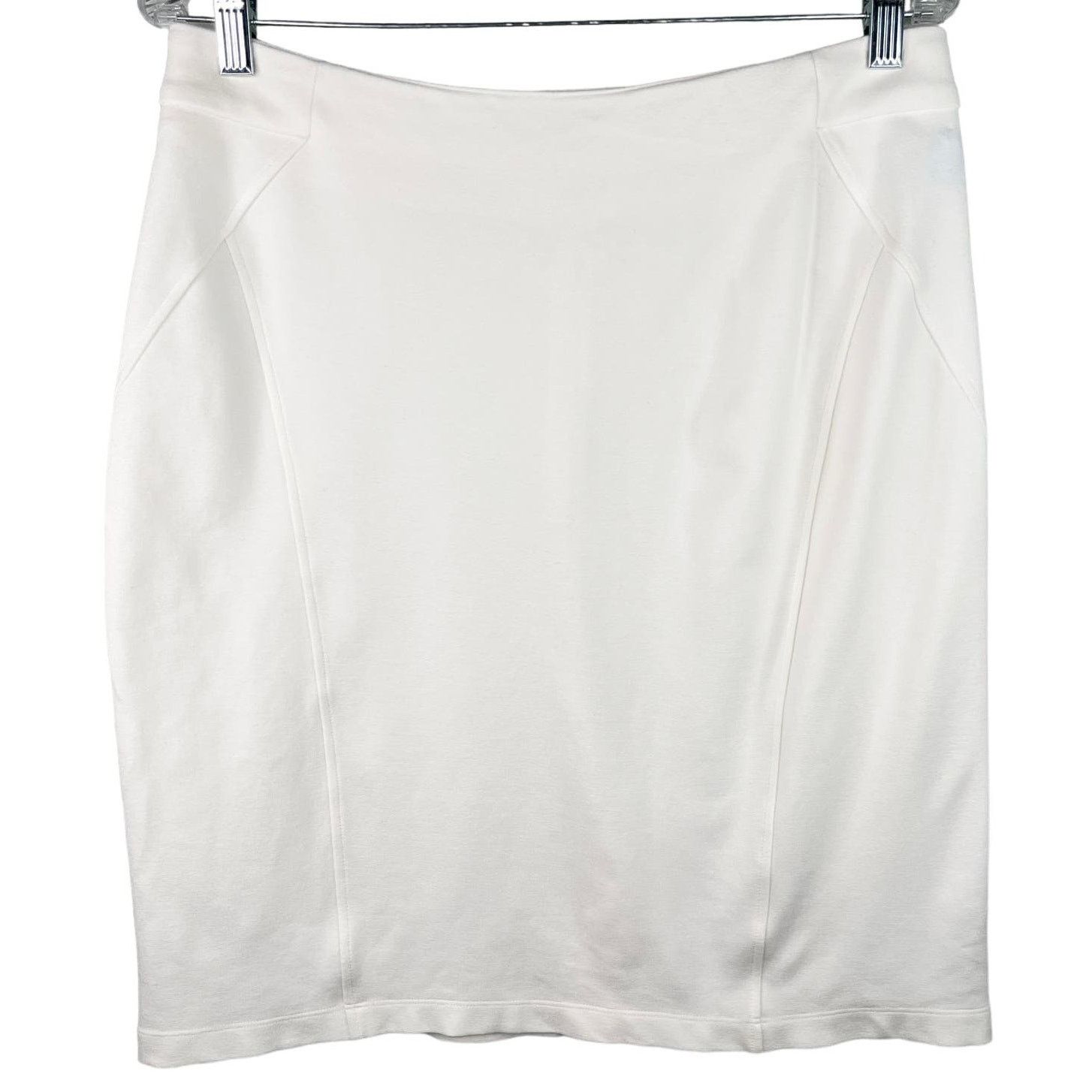 J.McLaughlin J McLaughlin Leslie Pencil Skirt 8 Off White Stretch New Size 30" / US 8 / IT 44 - 1 Thumbnail