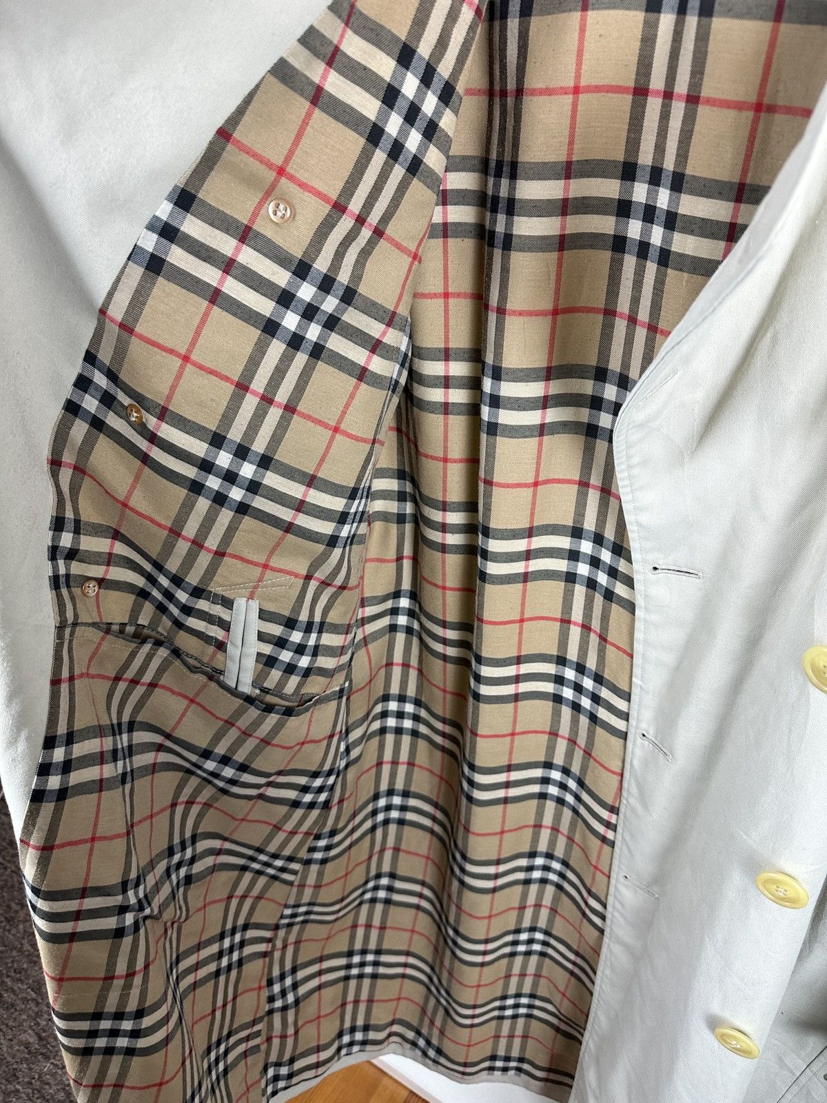 Burberry Prorsum Vintage Burberry nova check trench coat Size US XL / EU 56 / 4 - 10 Thumbnail