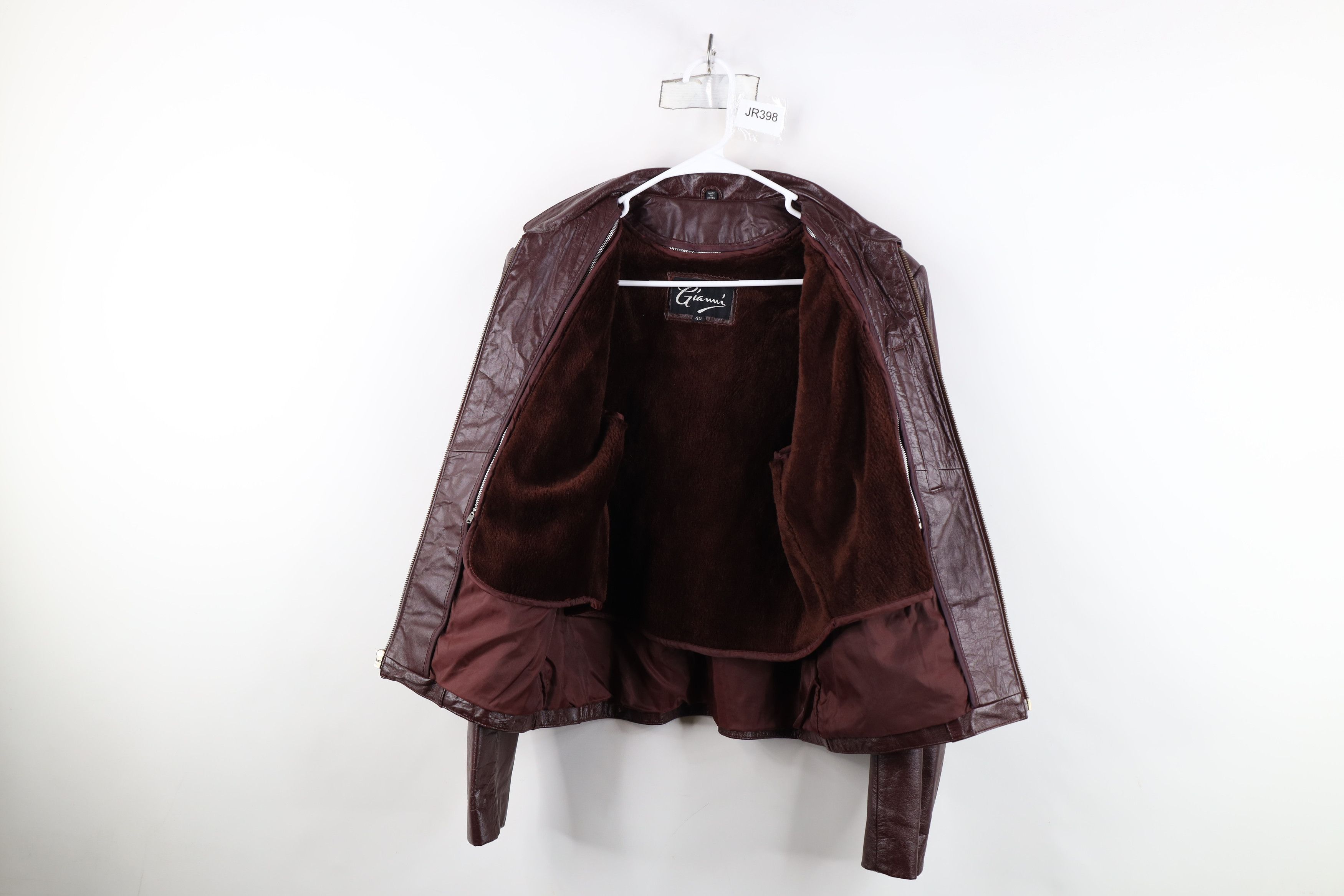Vintage Vintage 80s 90s Streetwear Full Zip Jacket Oxblood Red Size S / US 4 / IT 40 - 10 Thumbnail