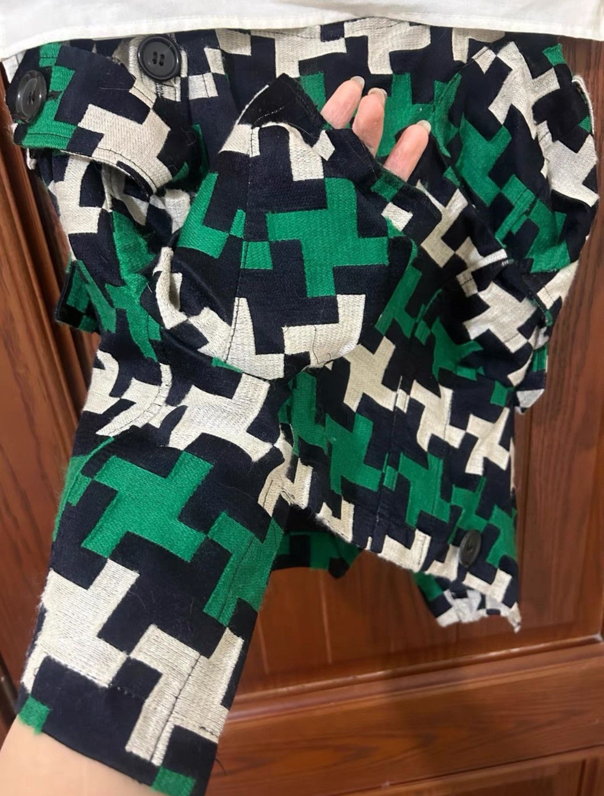 Junya Watanabe Junya Watanabe CDG Patchwork Wool Skirt Size 27" / US 4 / IT 40 - 3 Thumbnail