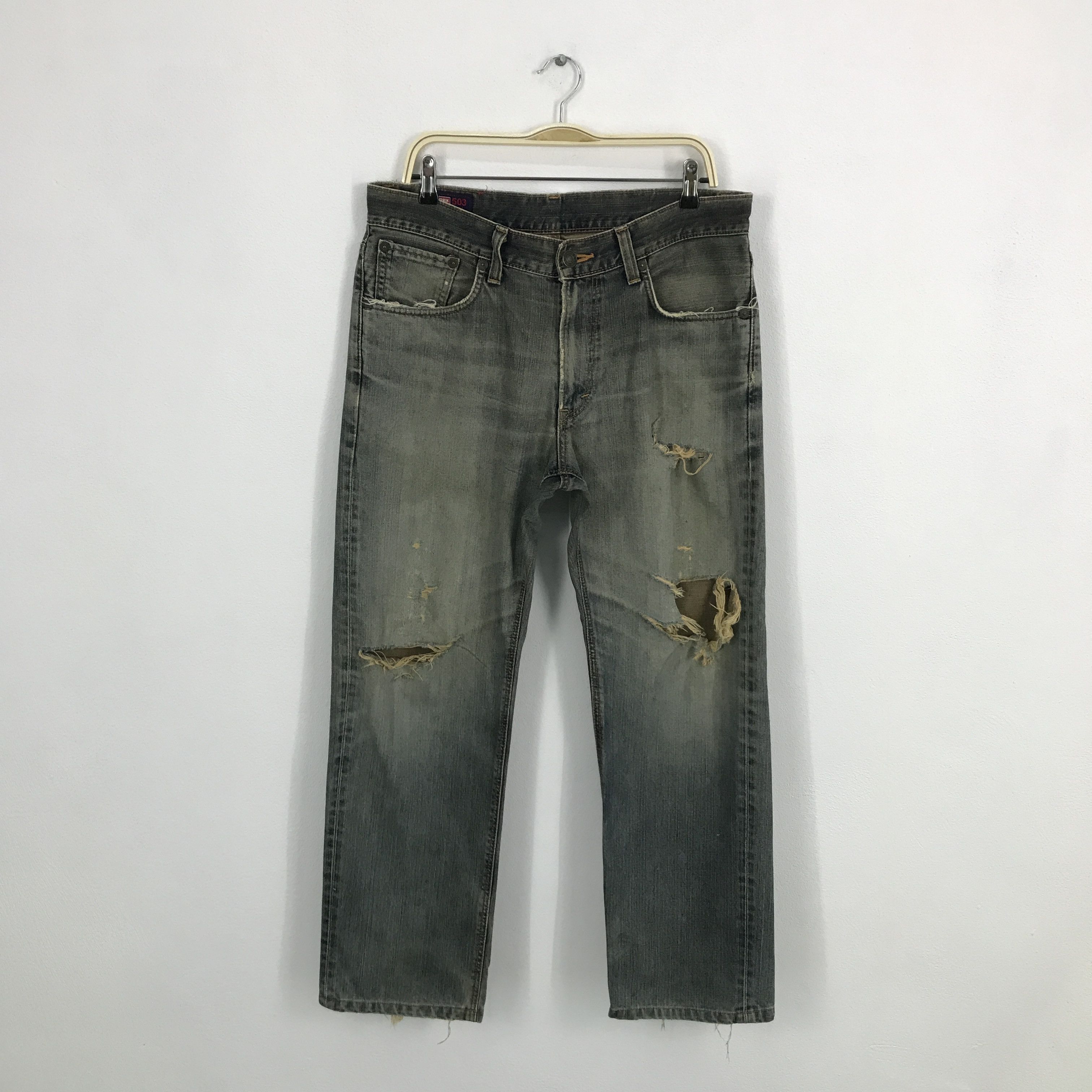 Faded Denim edwin Japan style distressed jean