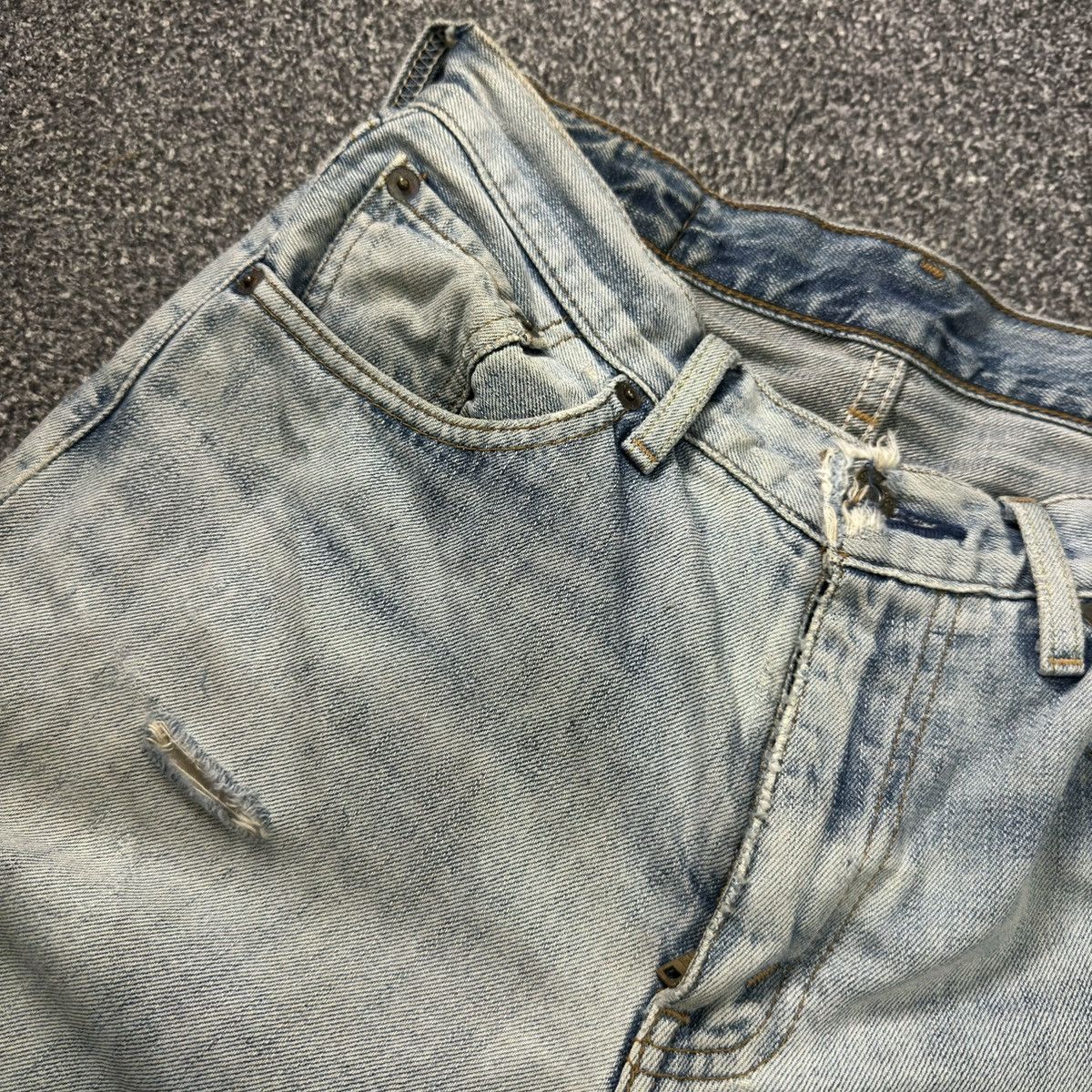 14th Addiction Vintage 90s Levis 502 Faded 2 Tone Distressed Denim W30 Size US 30 / EU 46 - 11 Thumbnail