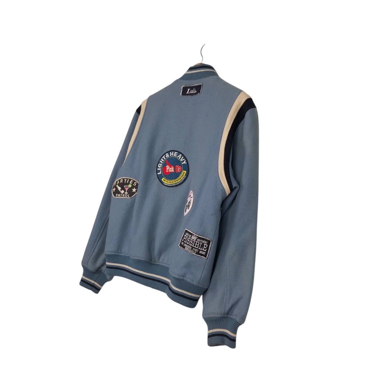 Japanese Brand 📌Vintage Wool Varsity Jacket Mac Beth Big Logo Full Patches Size US L / EU 52-54 / 3 - 11 Thumbnail