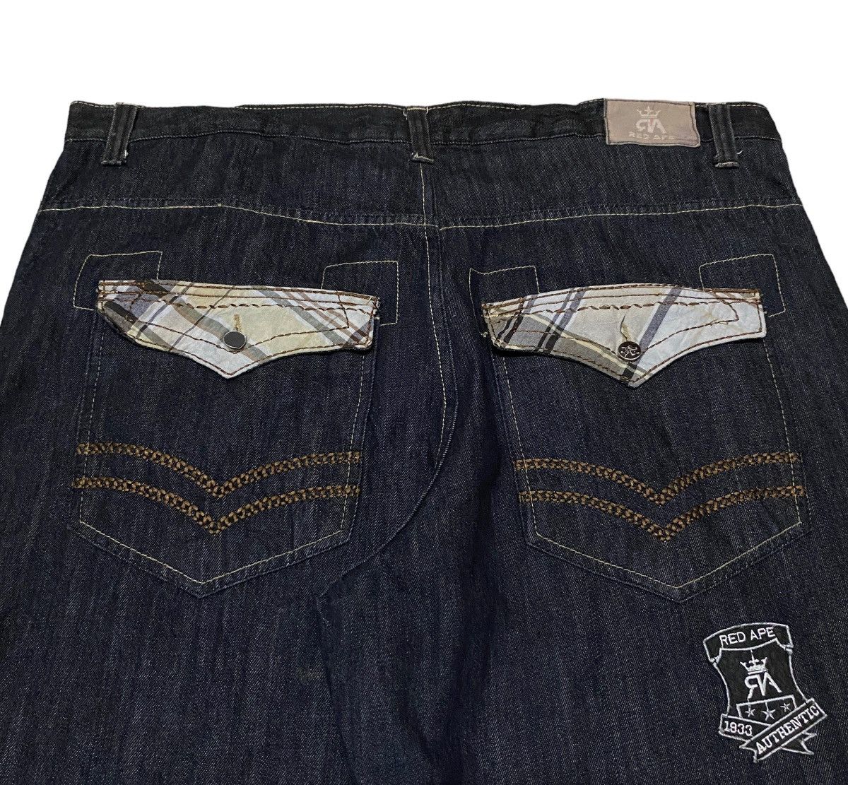 Japanese Brand Rare Design Vintage Japanese Brand Red Ape Jeans 2000s Size US 44 / EU 60 - 4 Thumbnail