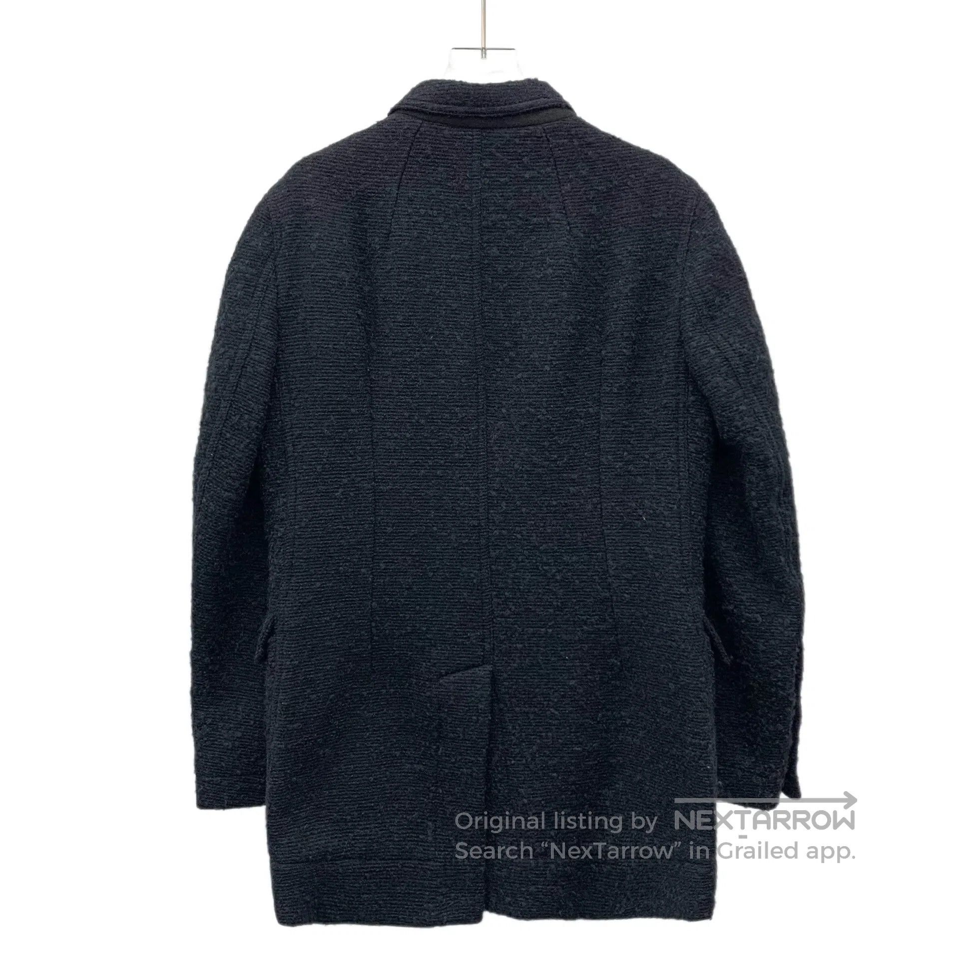 Rick Owens Rick Owens Black Wool Collared Single-Breasted Long-Sleeve Size US S / EU 44-46 / 1 - 2 Thumbnail