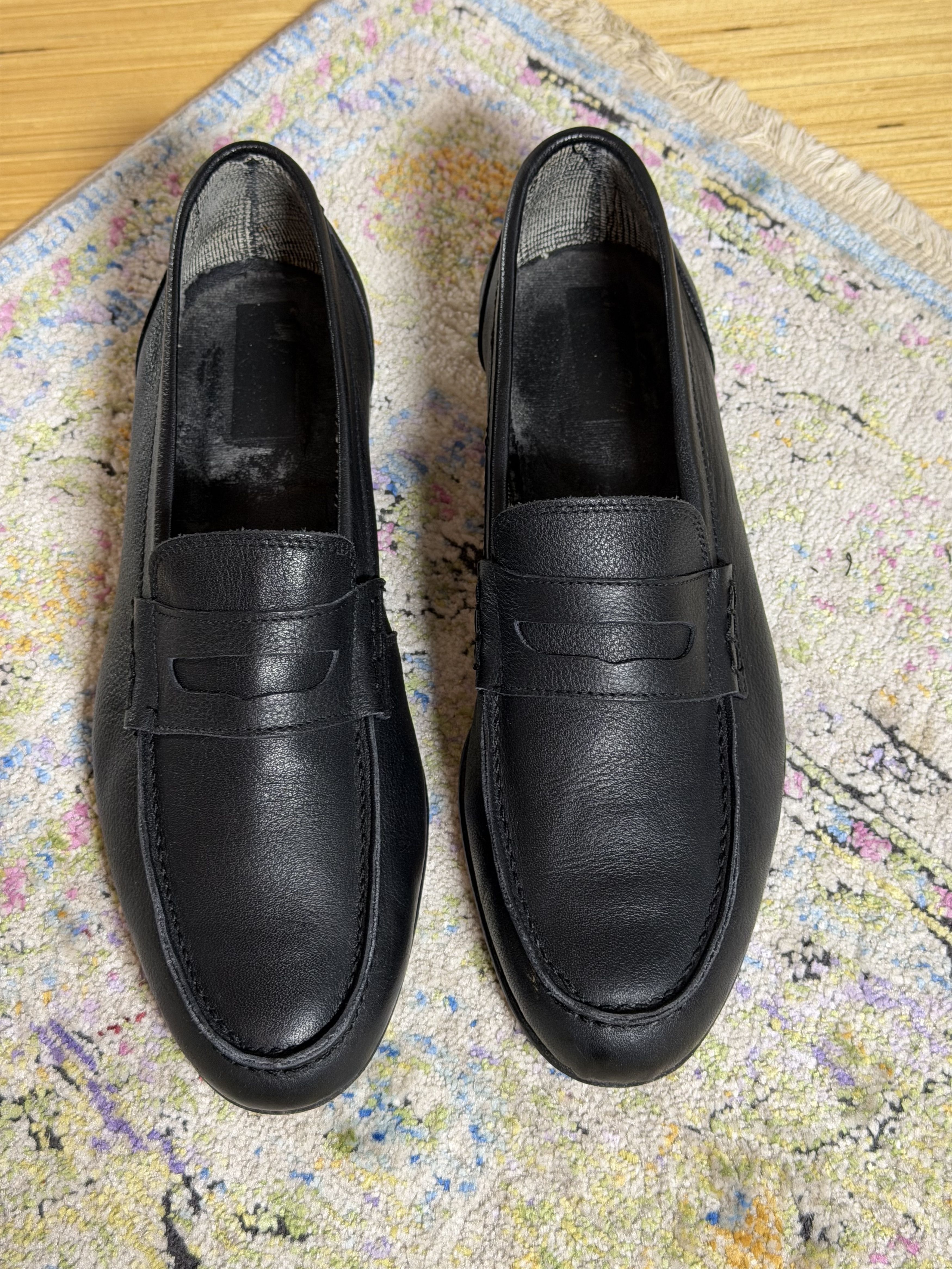 Bruno Magli Bruno Magli Cosmo Saffiano Leather Penny Loafer Size US 10 / EU 43 - 11 Thumbnail