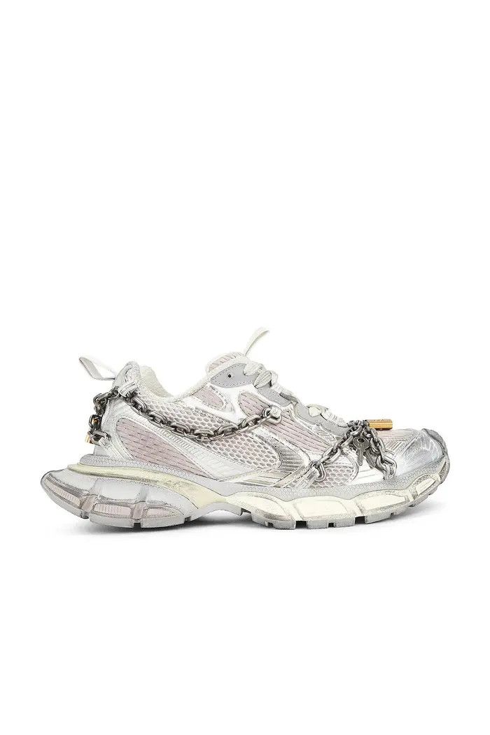 Balenciaga o1bcso1str0326 3XL Chain Sneakers in Eggshell Size US 11 / IT 41 - 1 Thumbnail