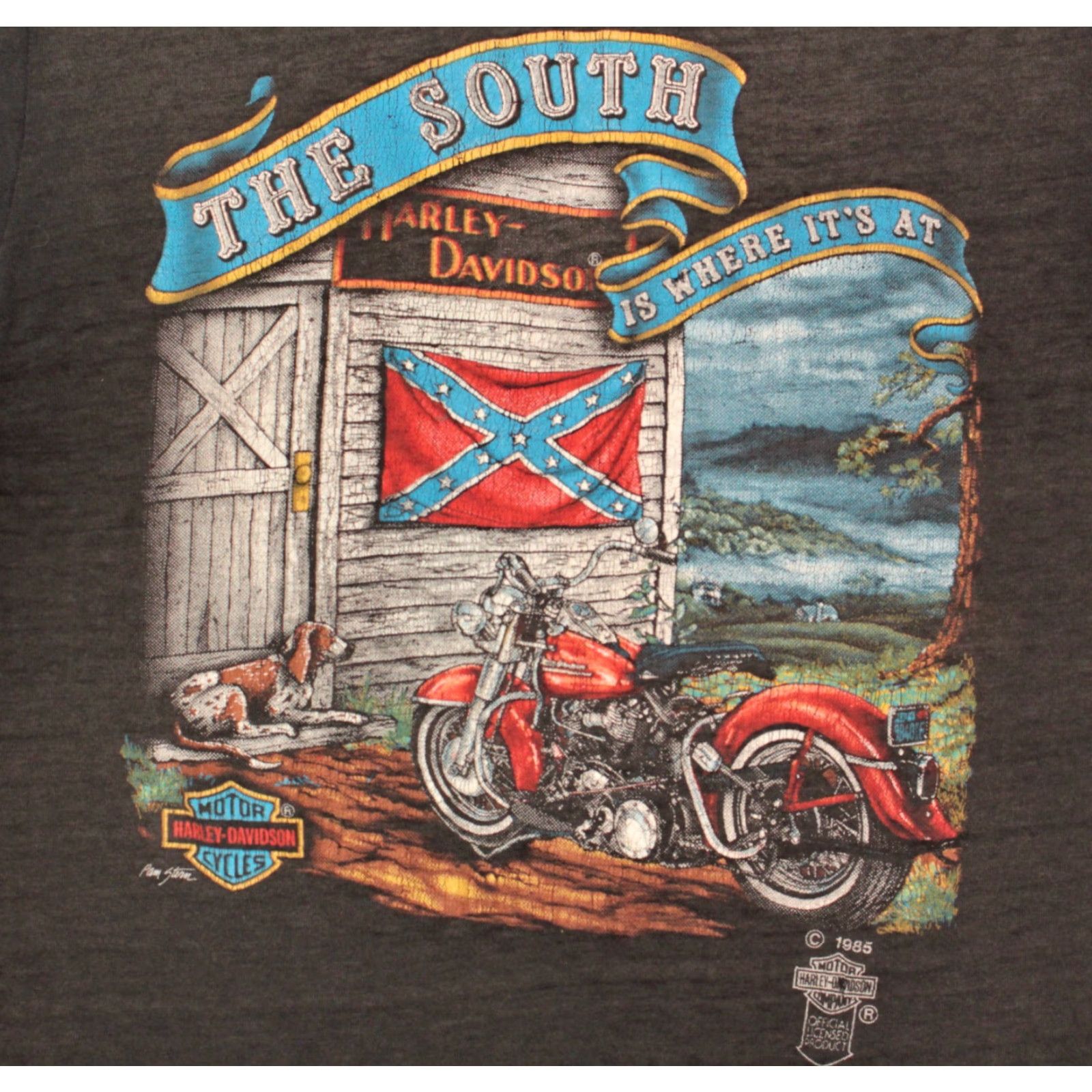 Harley Davidson Harley-Davidson Mens VTG 80s TShirt Shirt Adult Mens Grey 1980s Harley-Davidson Graphic Tee Vintage Size US S / EU 44-46 / 1 - 3 Thumbnail