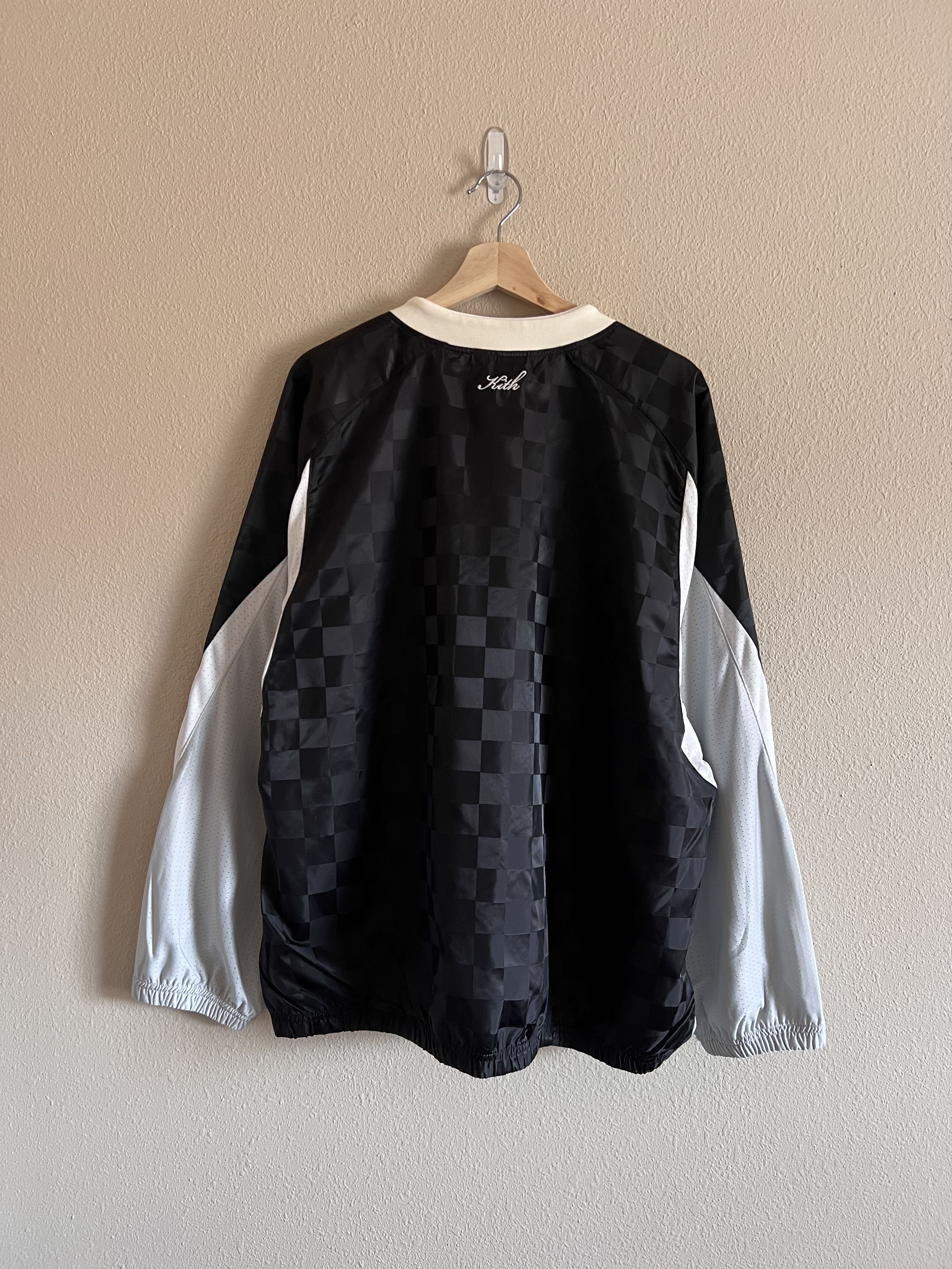 Kith Kith Checkered Satin Dayton Combo Pullover in Black | Grailed