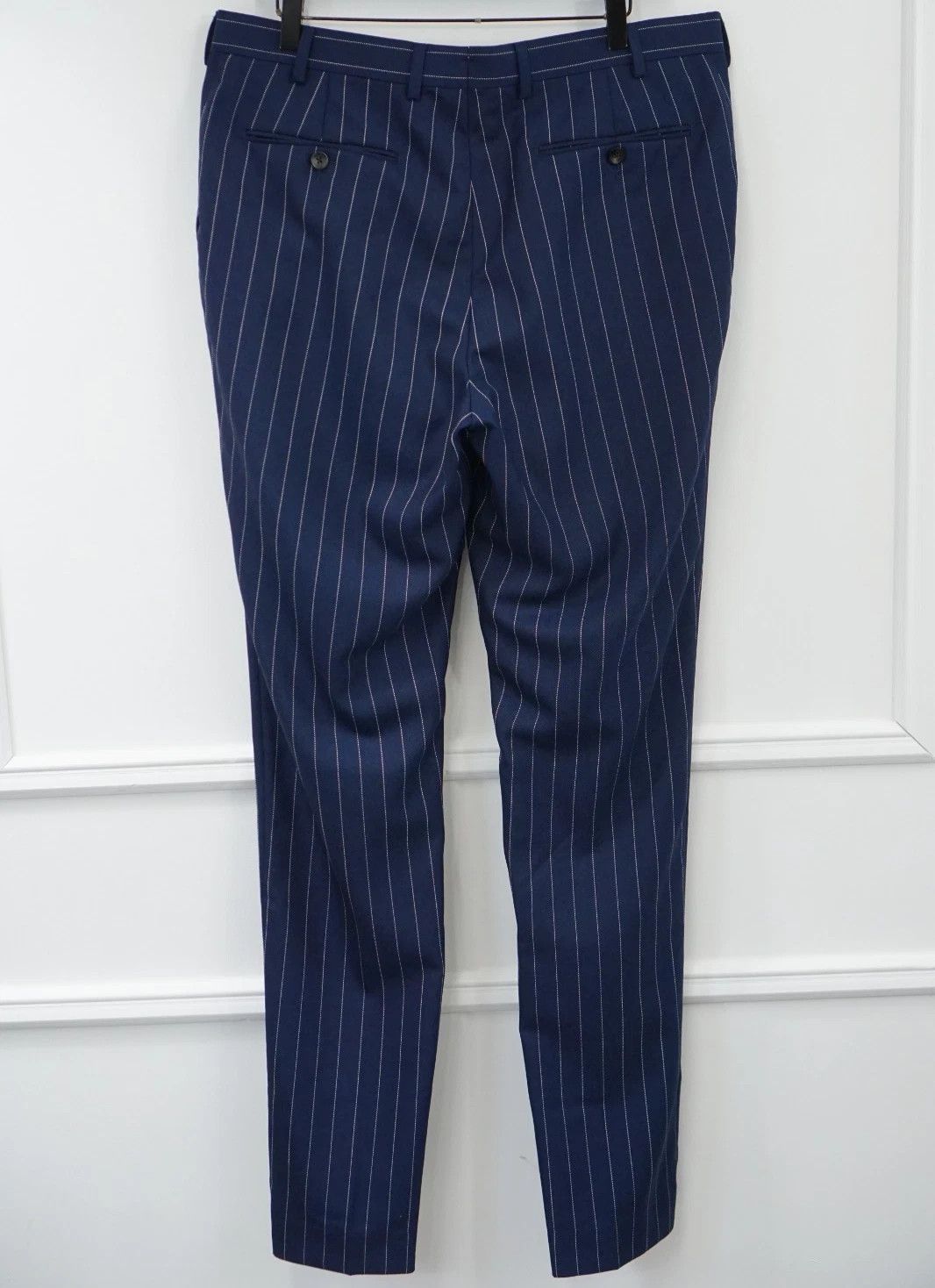 Suitsupply Men Suitsupply Pants Navy Blue Wool Soho Size 102 UK/US42L Size 42L - 2 Thumbnail