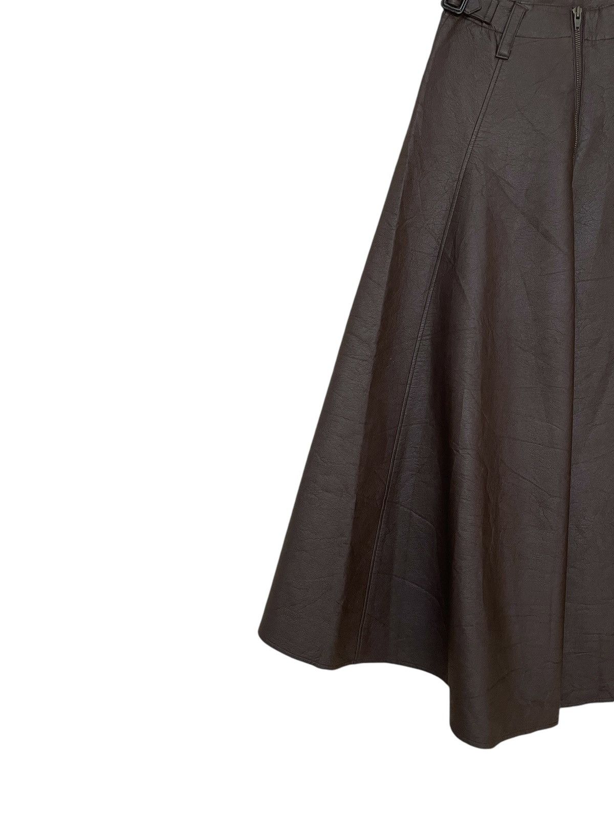 Vintage Vintage Brand Jean Paul Gaultier Leather Skirt 1990s Size 40" / US 18 - 5 Thumbnail