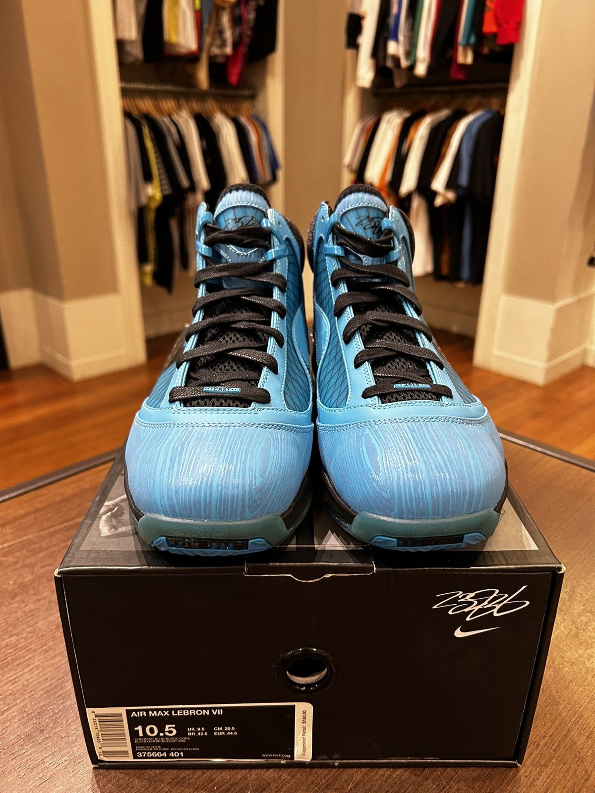 Nike Nike LeBron 7 All-Star Chlorine Blue (2010) Size US 10.5 / EU 43-44 - 3 Thumbnail
