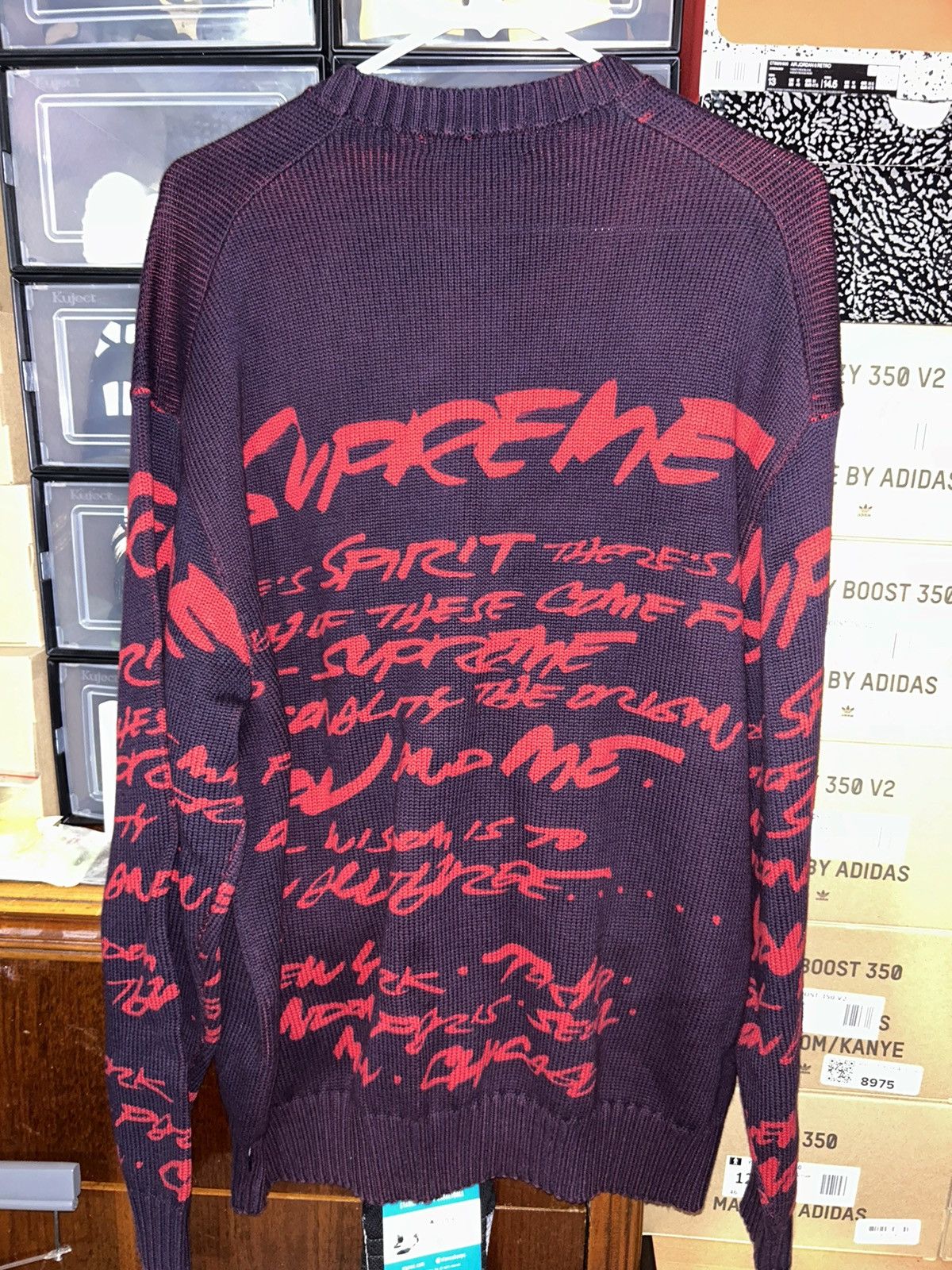 Supreme Supreme x Futura Sweater Navy SS24 size Large NEW Size US L / EU 52-54 / 3 - 2 Thumbnail
