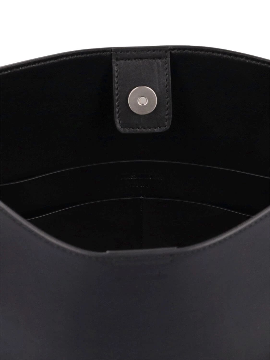 Jil Sander JIL SANDER Tangle Medium Black Leather Shoulder Bag New Size ONE SIZE - 4 Thumbnail