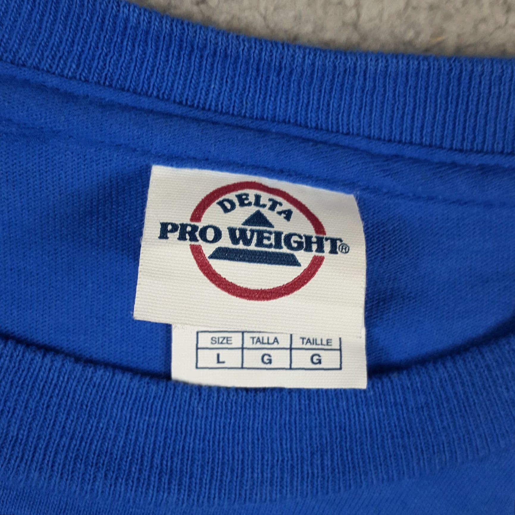 Delta VINTAGE Delta Men's Long Sleeve T-Shirt Motorcycle Biker 90s Blue Size L Outdoor Retro Size US L / EU 52-54 / 3 - 7 Thumbnail