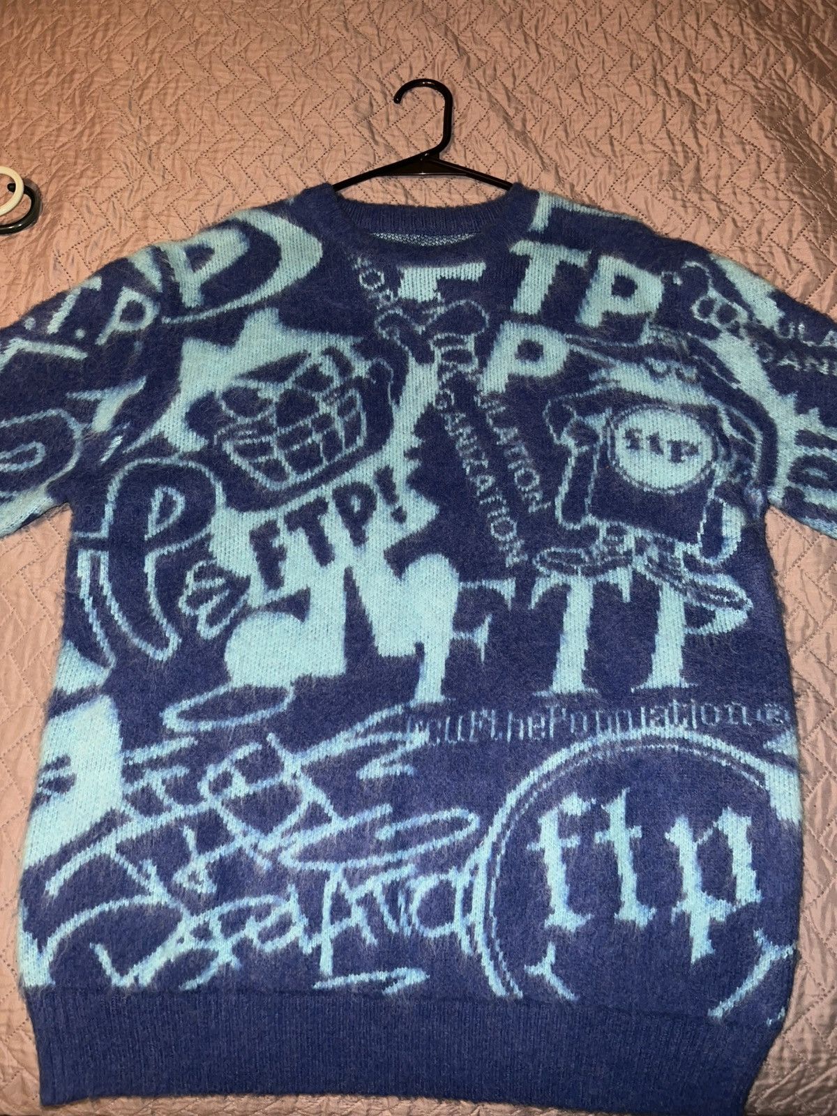 Fuck The Population FTP Archive Mohair Sweater - Blue Size US M / EU 48-50 / 2 - 1 Thumbnail