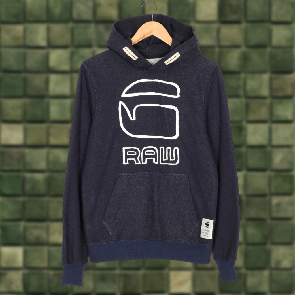 G-Star G-STAR VASIF HOODED Pullover Hoodie Sweatshirt Men XS Blue Logo Hoodie Size US XS / EU 42 / 0 - 1 Thumbnail