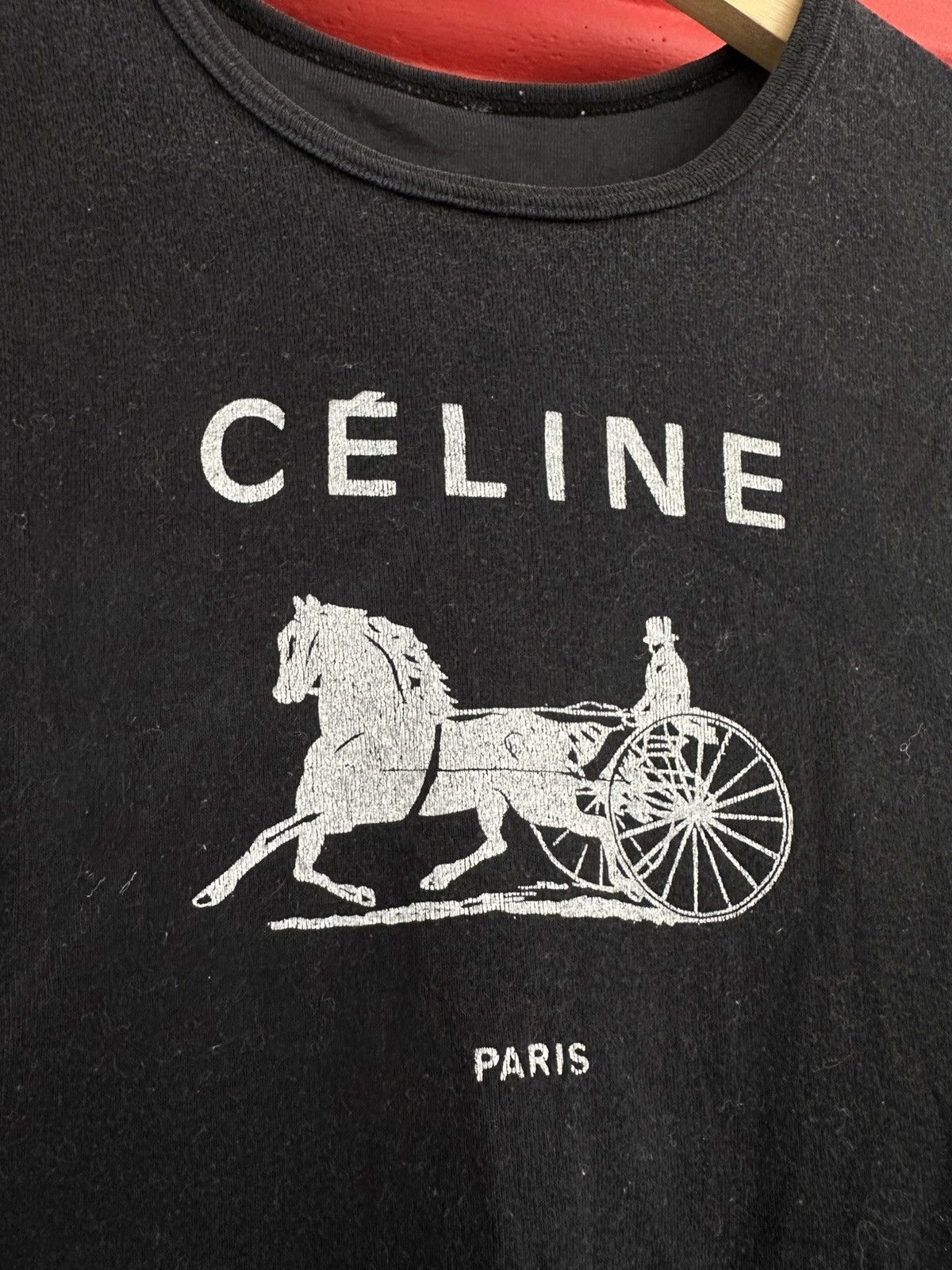 Vintage Rare Vintage 70s Celine Paris Tee Size S / US 4 / IT 40 - 2 Thumbnail