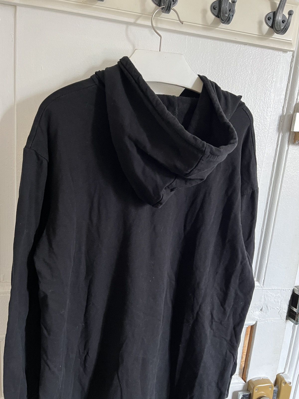 Japanese Brand Y2K Hoodie Dress Black like cdg rick raf jpg yohji 2000s Size US L / EU 52-54 / 3 - 3 Thumbnail