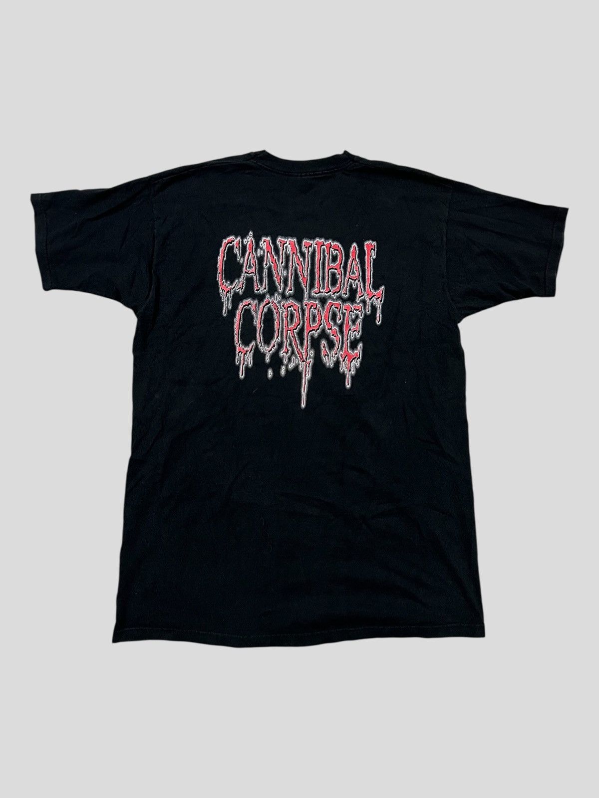 John Alexander Skelton Vintage 1997 Cannibal Corpse Disfigured Band Tees Shirt Size US XL / EU 56 / 4 - 2 Thumbnail