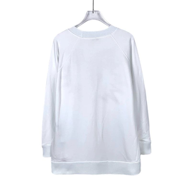 Fendi FENDI Logo Embroidered Sequin Heart Round Neck White Cotto Size M / US 6-8 / IT 42-44 - 2 Thumbnail
