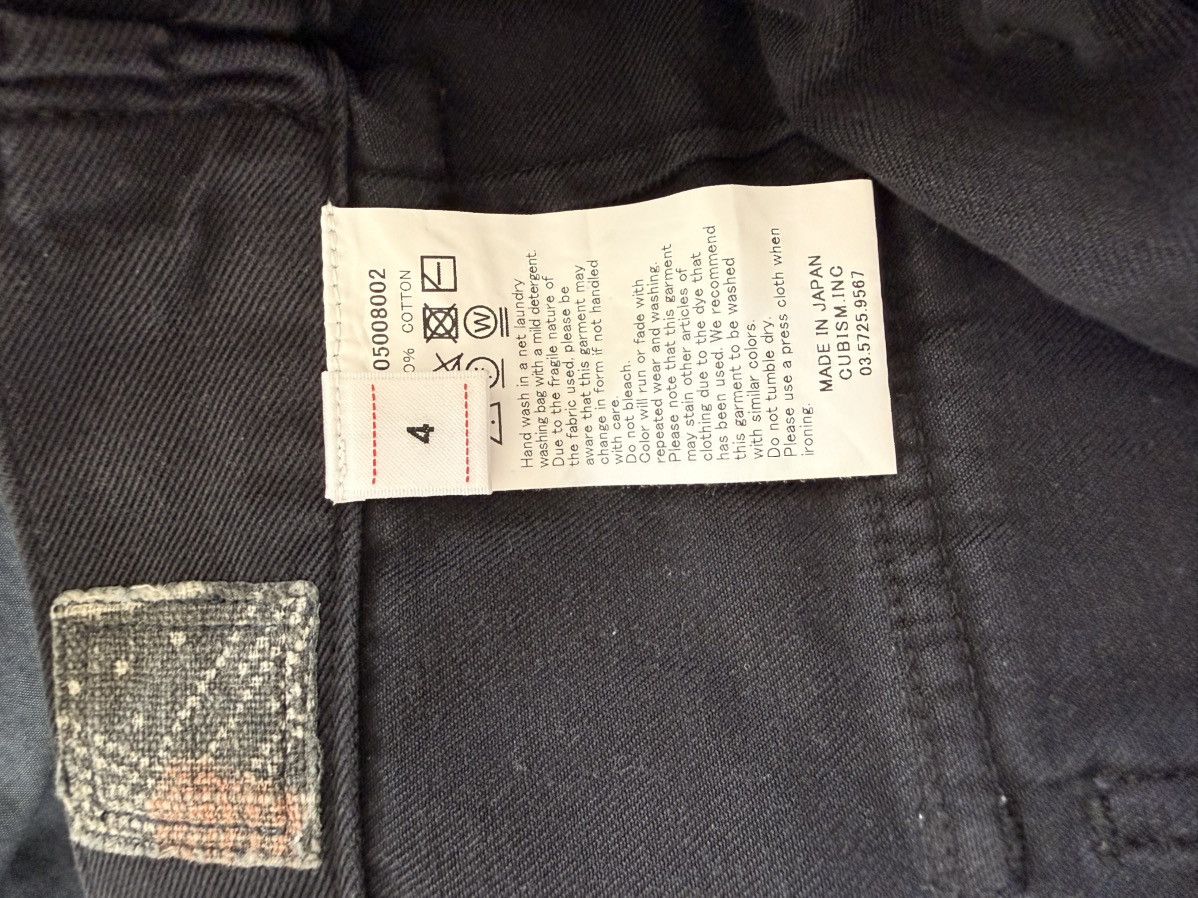 Visvim 23aw ict carrol pants dmgd blk