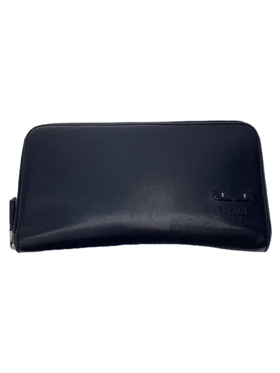 Fendi Fendi Bug Eye Leather Long Wallet Black Size ONE SIZE - 1 Thumbnail