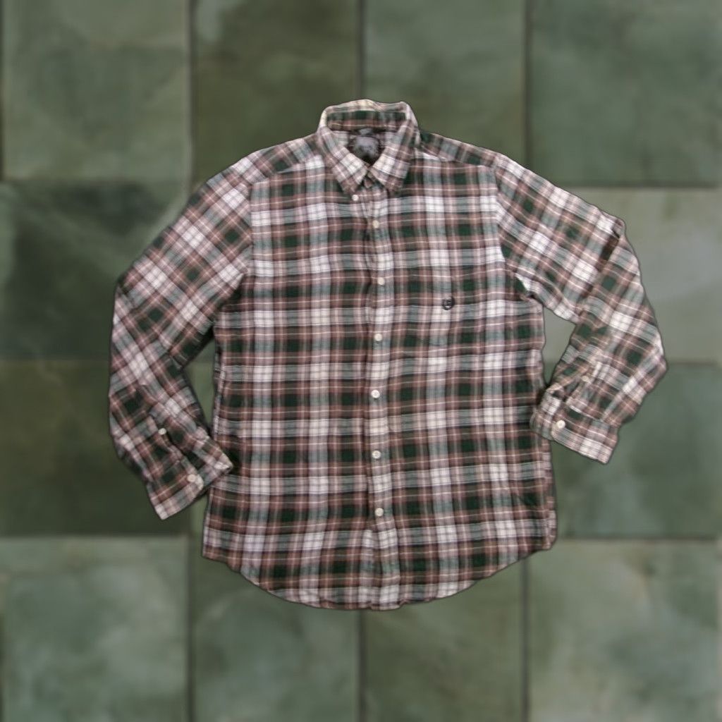 Chaps VINTAGE Chaps Men’s Small Flannel Shirt Long Sleeve Plaid Brown Green Cotton Casual Outdoor Fall Winter Size US S / EU 44-46 / 1 - 1 Thumbnail