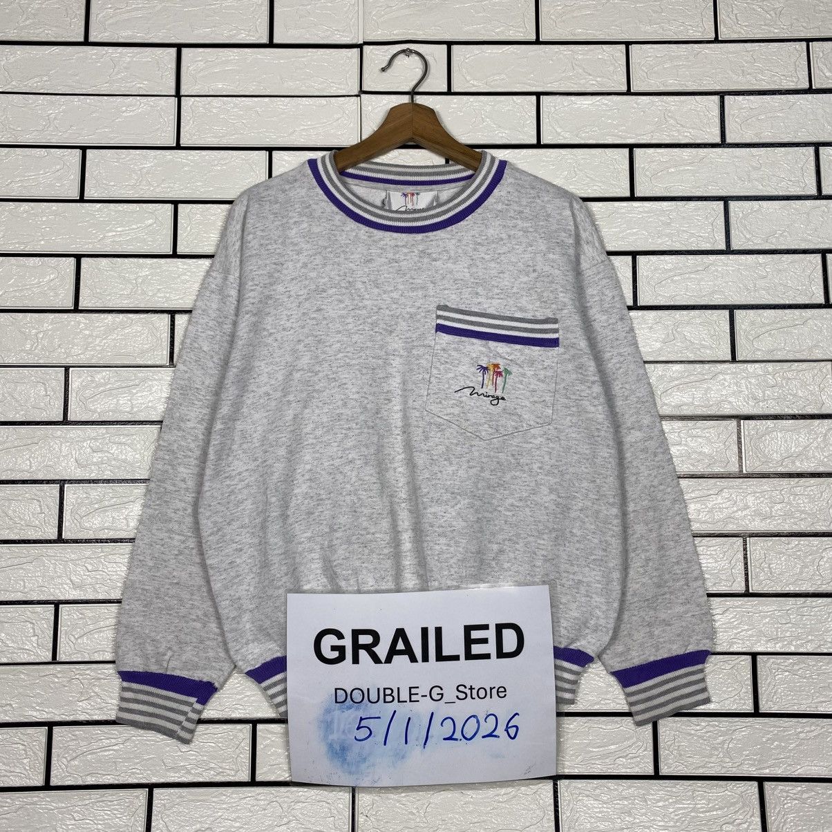 Vintage 📌Vintage Sweatshirt Mirage Usa Single Pocket Size US M / EU 48-50 / 2 - 1 Thumbnail