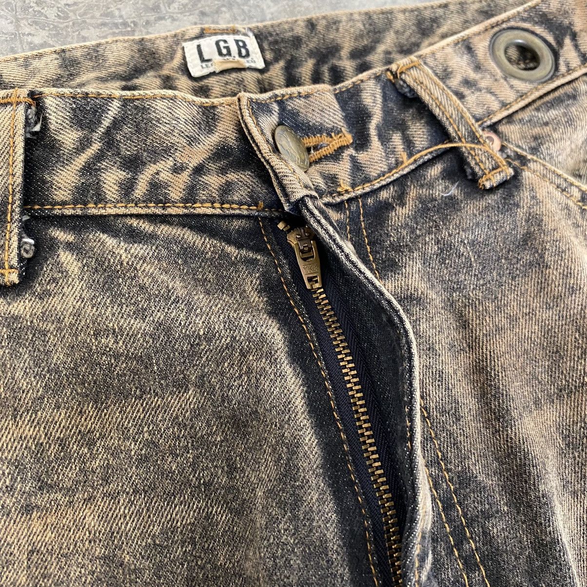 Le Grande Bleu (L.G.B.) L.G.B Rabbit Wide Leg Rusty Black Oversized Jeans Size US 31 - 23 Thumbnail