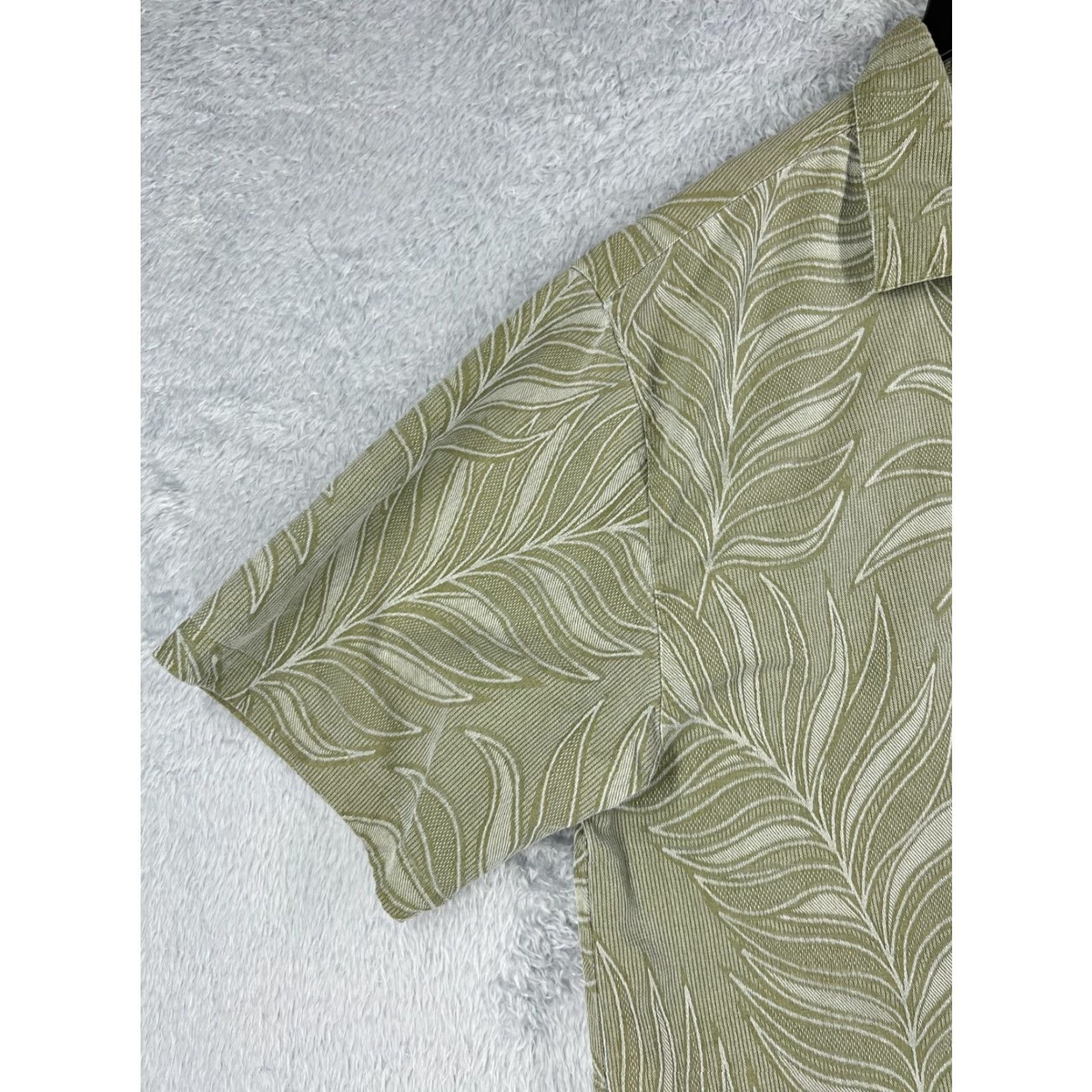 Vintage VINTAGE Jamaica Jaxx Shirt Button-Up XL Green Floral Silk Hawaiian Casual Mens Size US XL / EU 56 / 4 - 3 Thumbnail