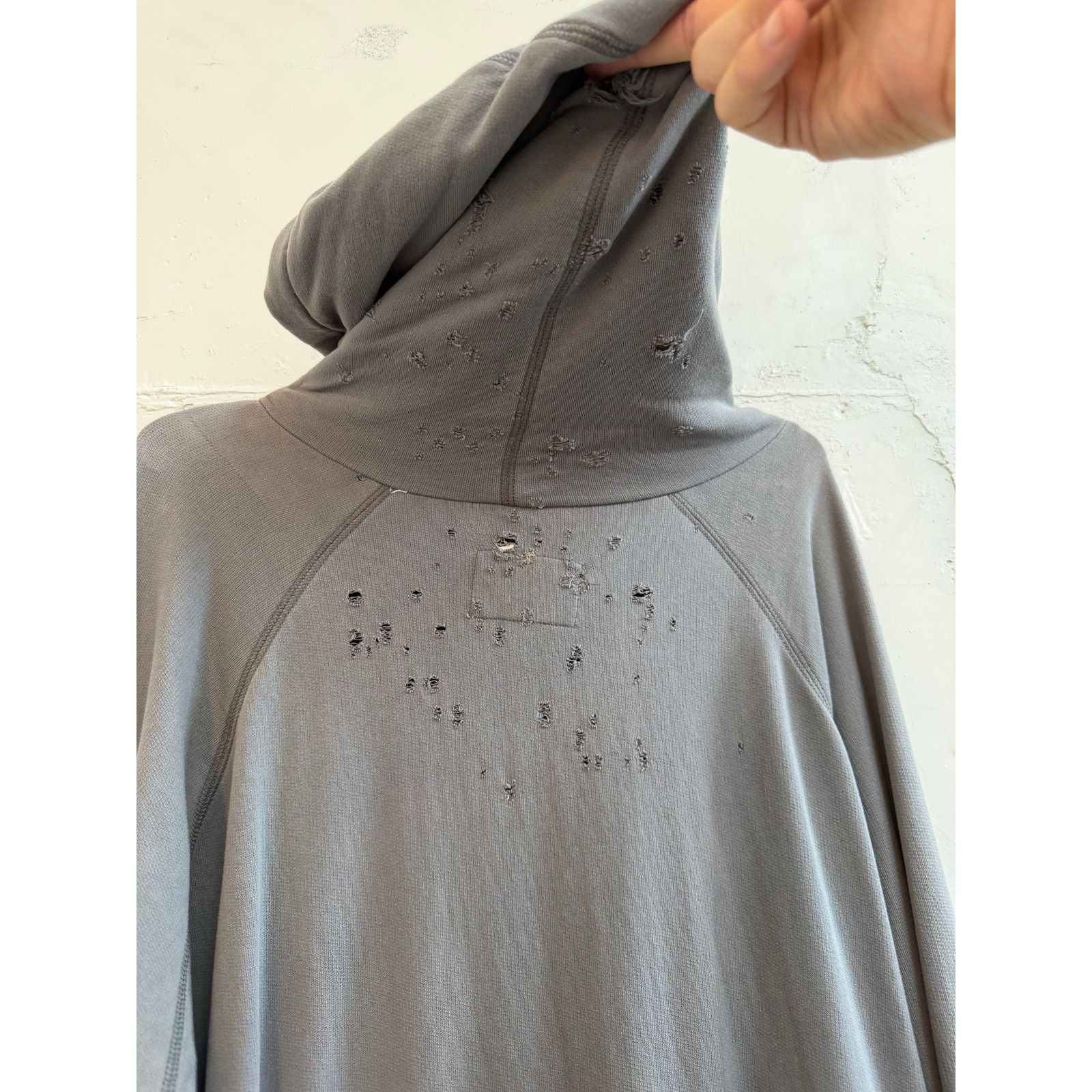 Greg Lauren Greg Lauren SAMPLE Destroyed Fleece Hoodie Size US L / EU 52-54 / 3 - 5 Thumbnail