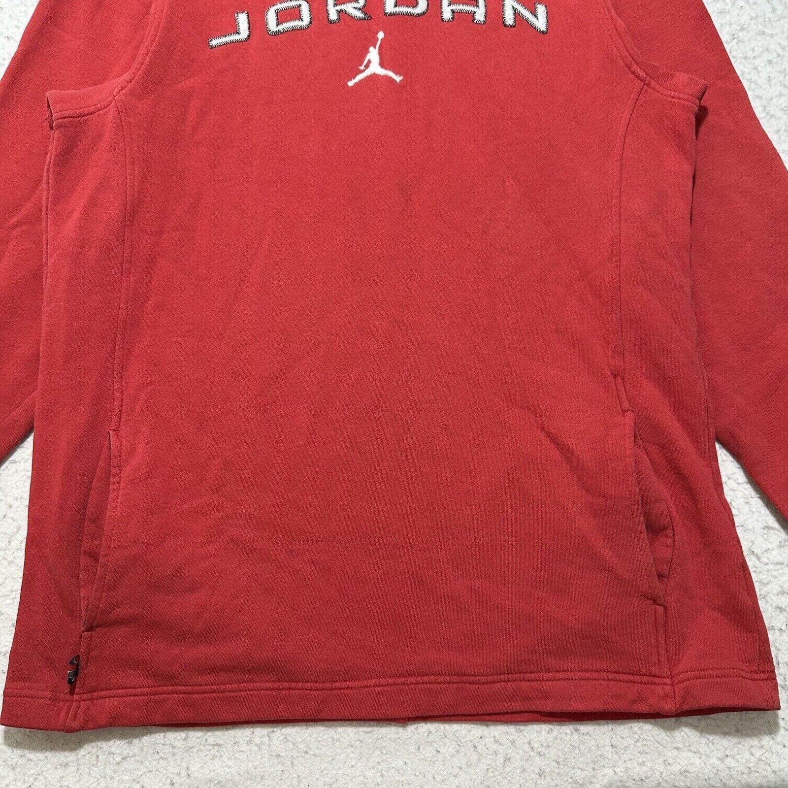 Jordan Brand Vintage Nike Air Jordan Large Red Hoodie Jumpman Y2K Retro Size US L / EU 52-54 / 3 - 3 Thumbnail