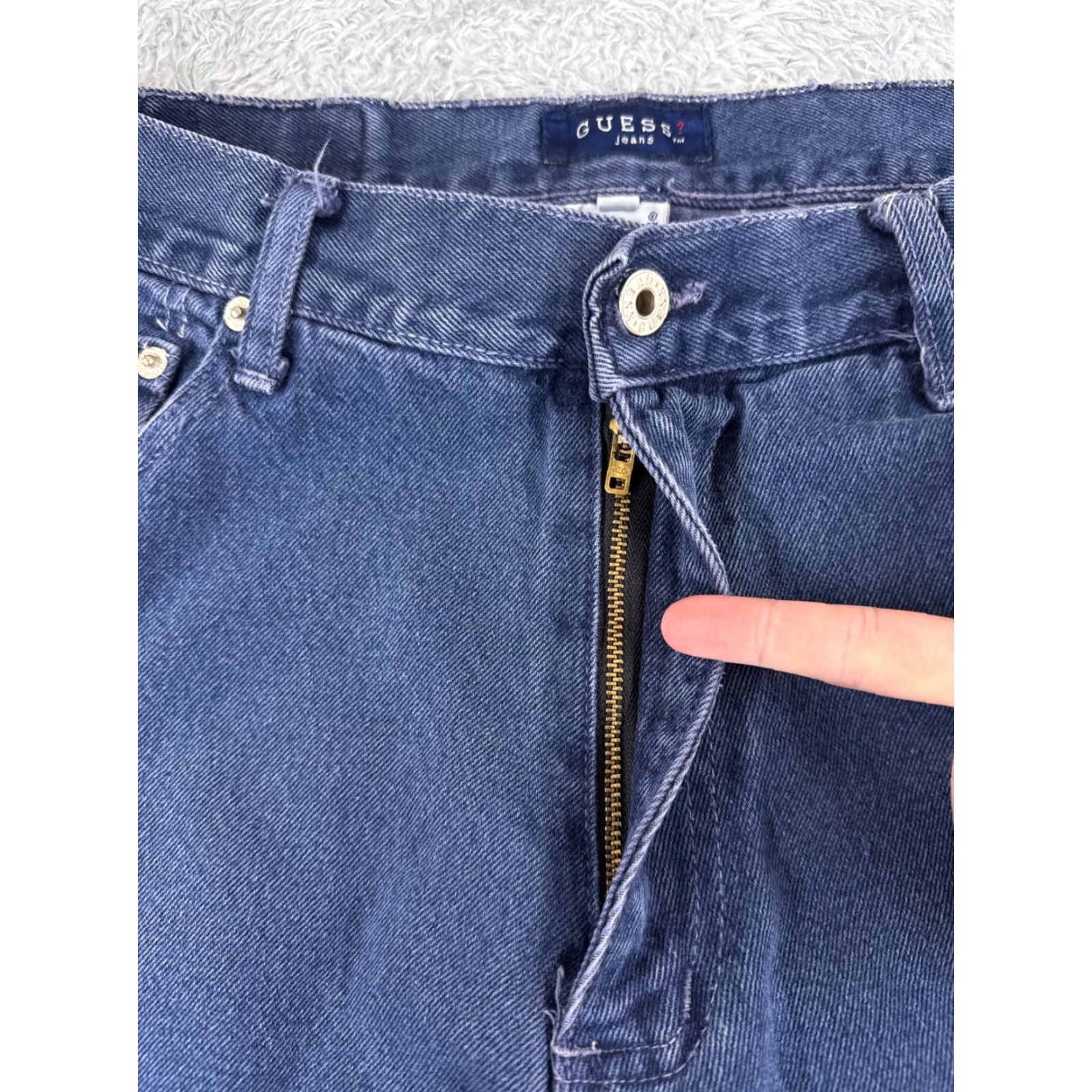 Lee VINTAGE Guess Pants Men 36 Blue Denim Pant US Made 90's High Waist Tapered 31x31 Size US 36 / EU 52 - 5 Thumbnail