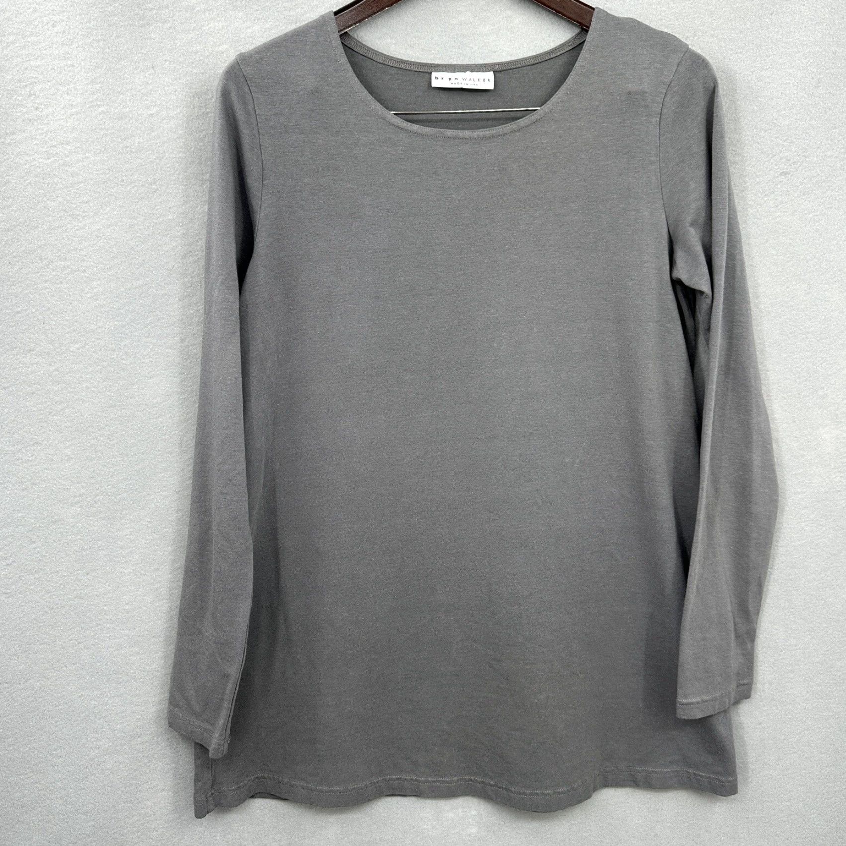 Vintage Bryn Walker Tunic Shirt Womens Small Bamboo Organic Cotton Lagenlook Gray 3/4 Sleeve Bohemian Oversized Knit Relaxed Mens? Womens Size S / US 4 / IT 40 - 2 Thumbnail