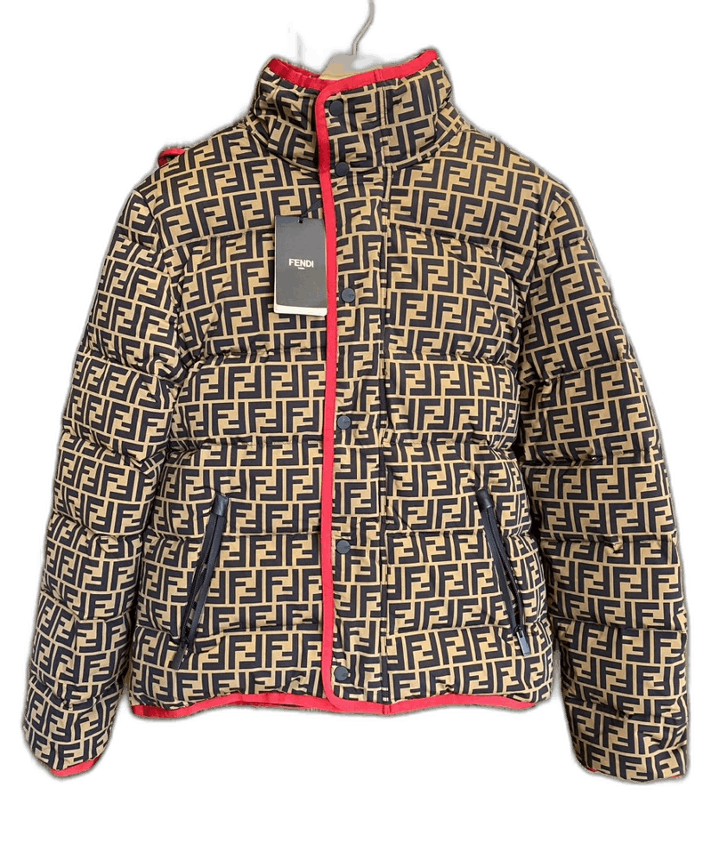 Fendi Men's FF Logo Print Down Jacket-yf