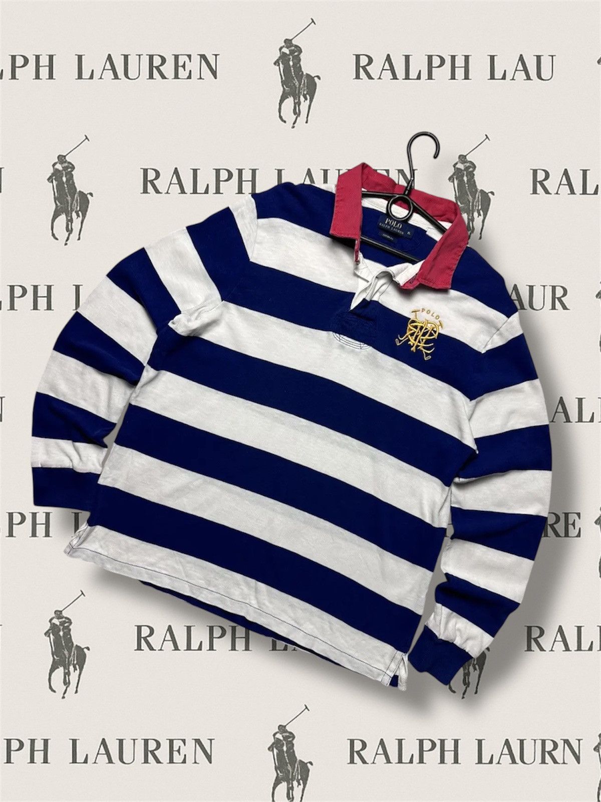Polo Ralph Lauren Vintage Polo Ralph Lauren striped rugby jersey XL Size US XL / EU 56 / 4 - 1 Thumbnail